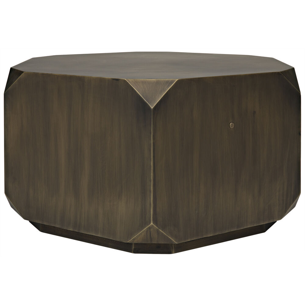 Tytus 36 X 36 inch Aged Brass Coffee Table