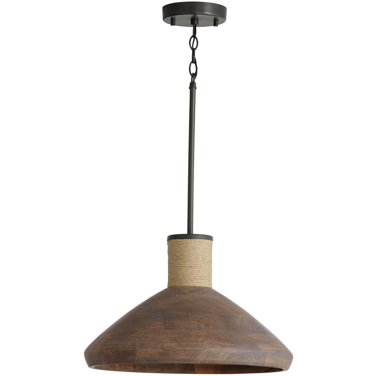 Jacob 1 Light 17.75 inch Grey Wash and Iron Silk Pendant Ceiling Light