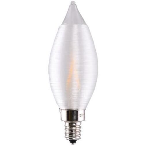 Lumos LED CA11 Candelabra E12 2 watt 120V 2700K Light Bulb