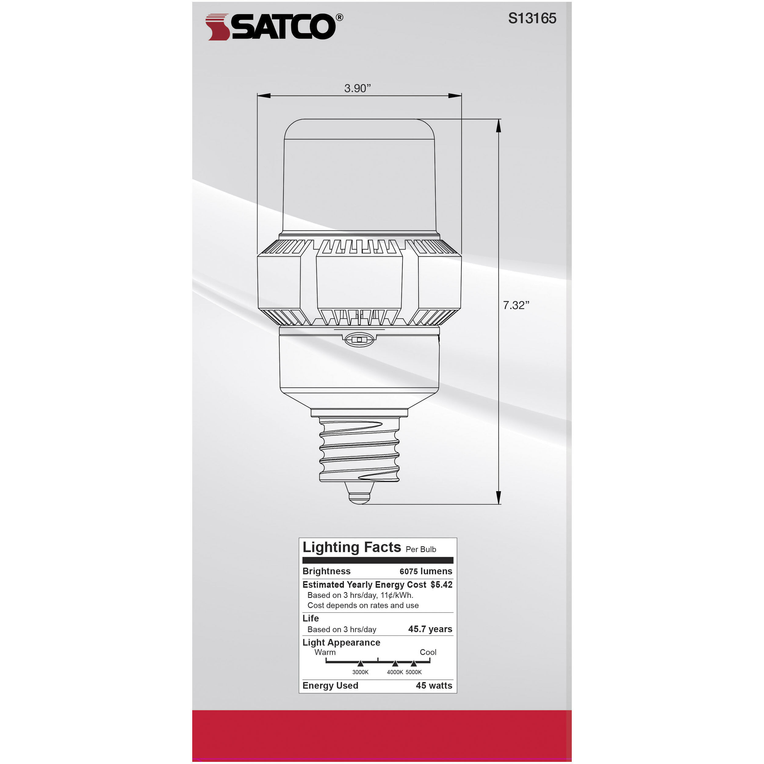 Lumos LED AP32 / ED32 Mogul Extended 45.00 watt 3000K HID Replacements