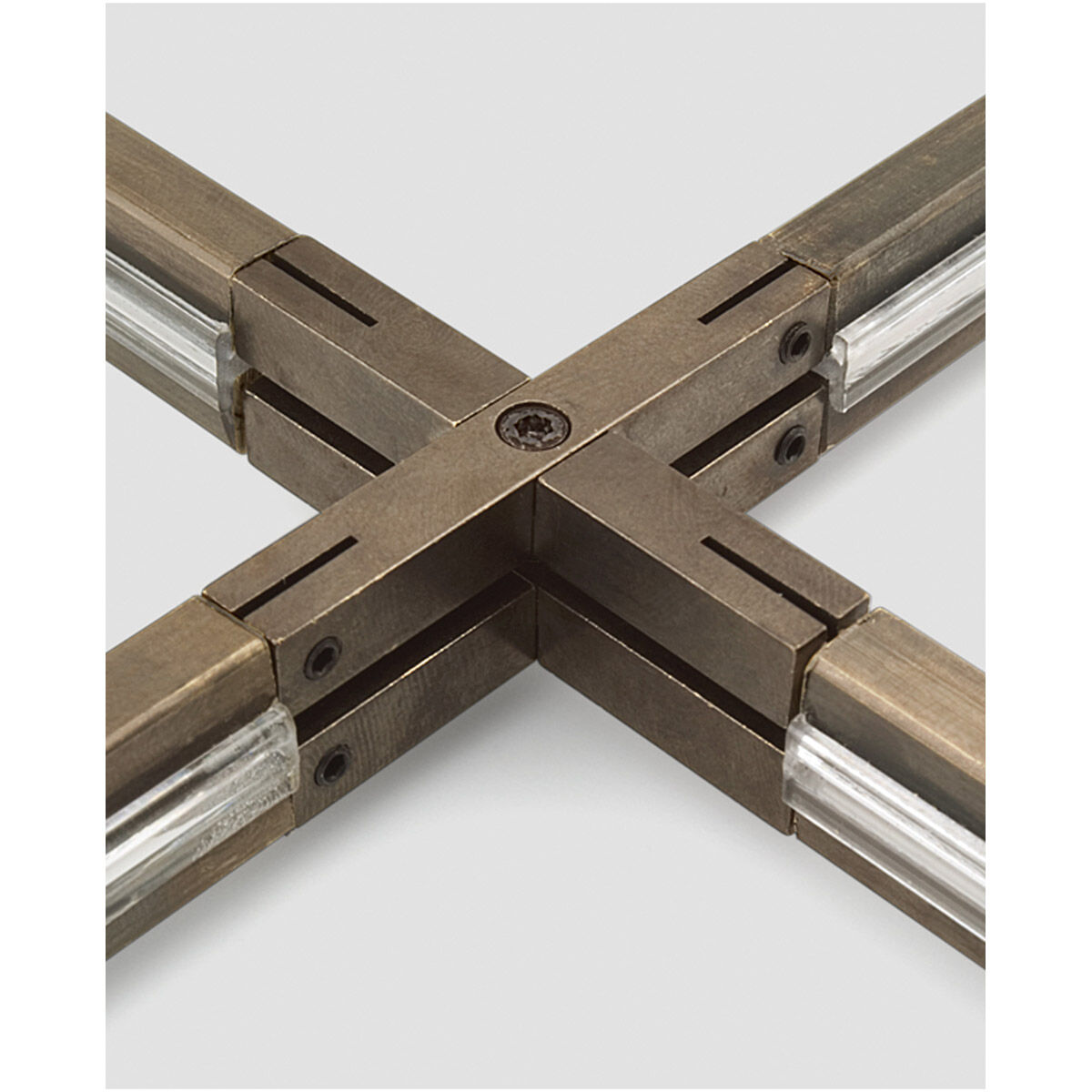 MonoRail 3 inch Satin Nickel X Connector