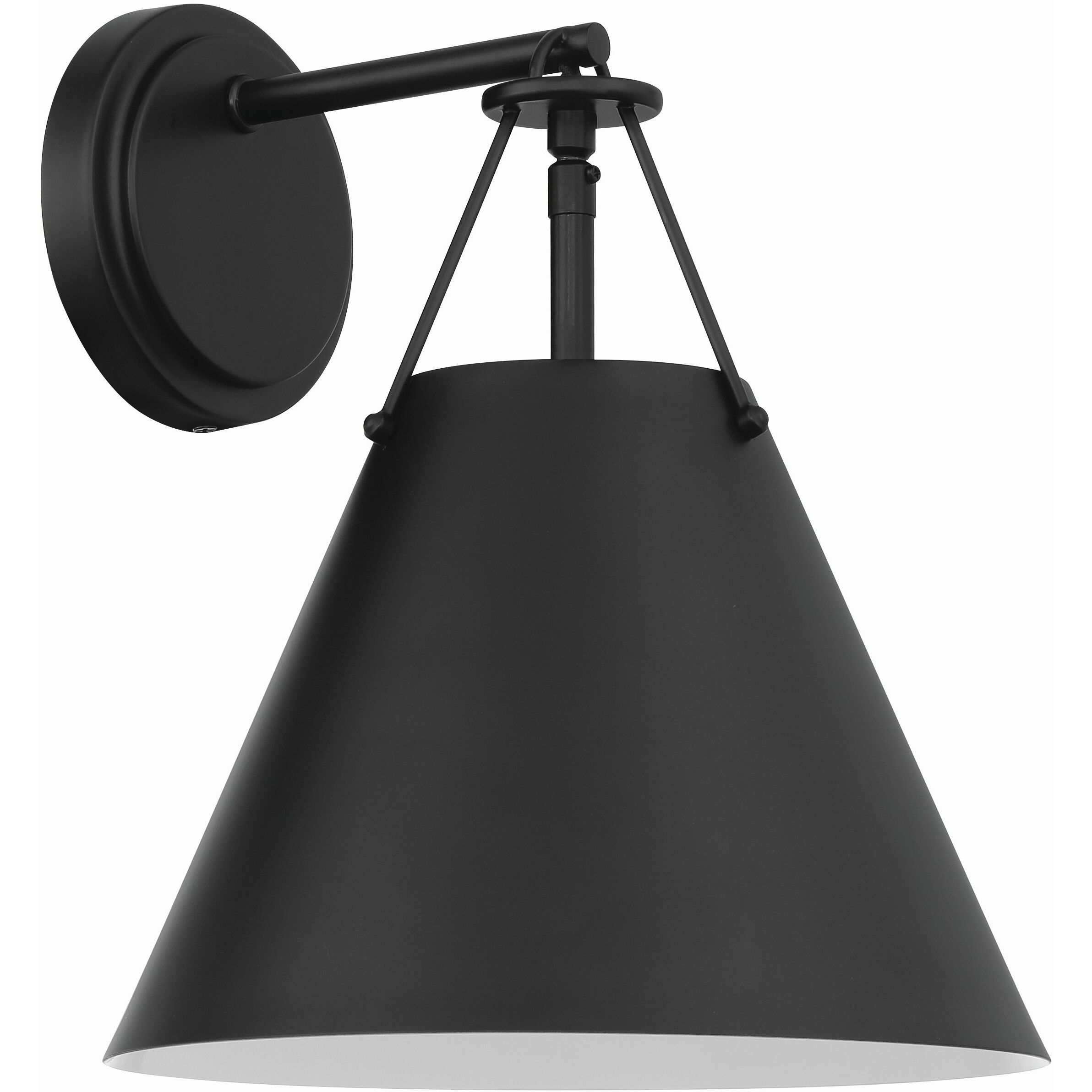 Xavier Bath Sconce Wall Light in Matte Black