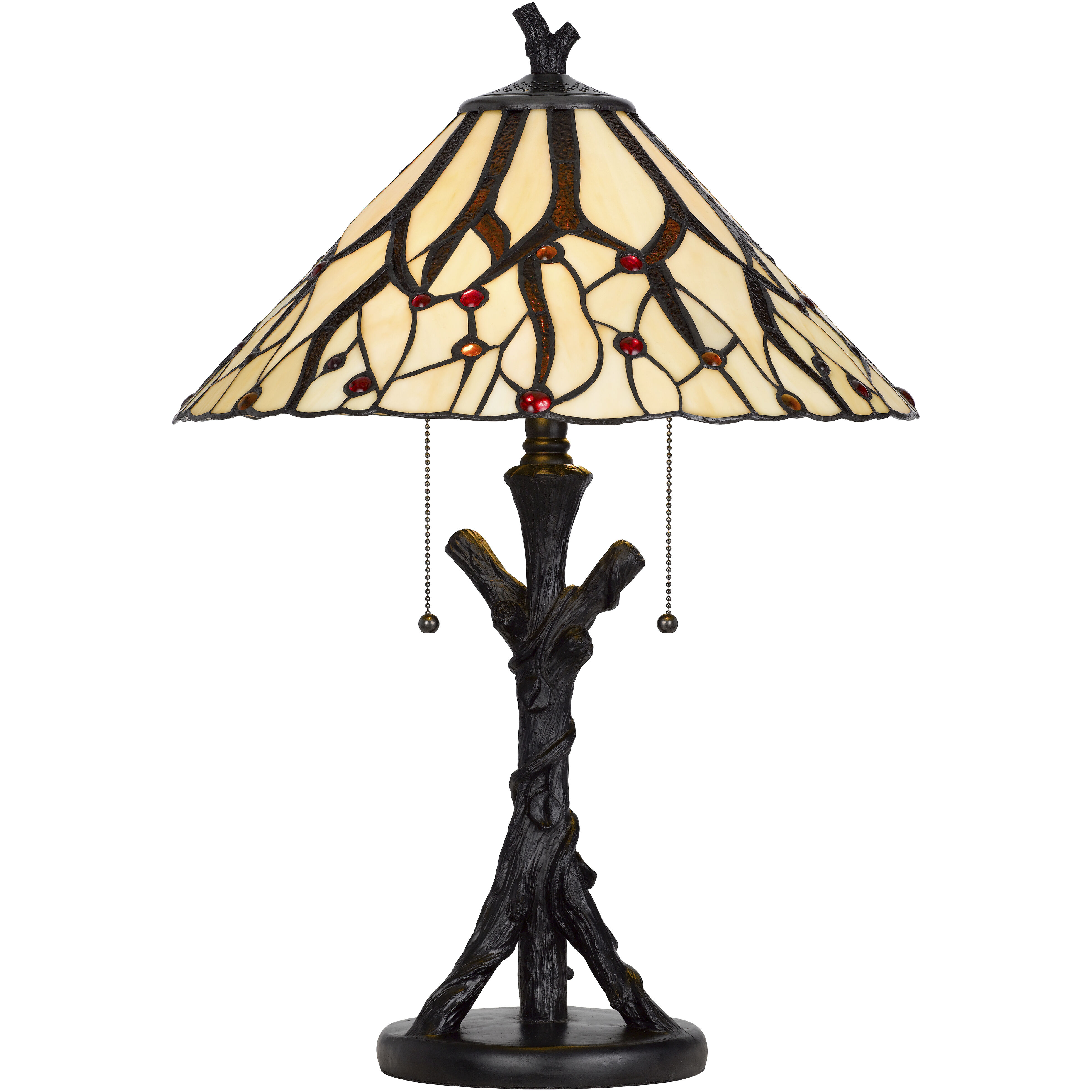 3104 Tiffany 24 inch 60.00 watt Dark Bronze Table Lamp Portable Light