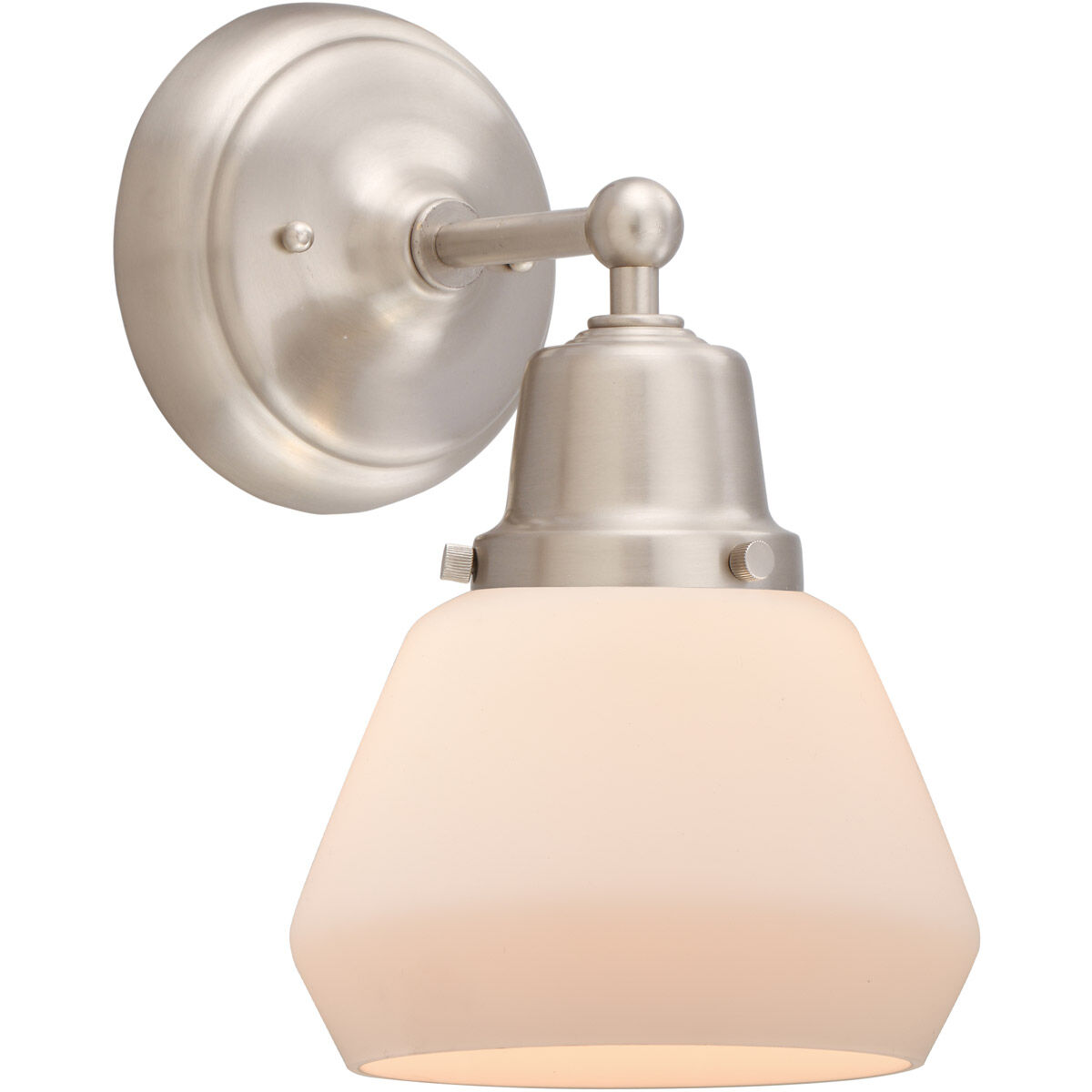 Aditi Fulton 1 Light 6.75 inch Brushed Satin Nickel Sconce Wall Light, Aditi