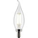 Lumos LED Candelabra Candelabra 4.00 watt 3000K LED Flame Tip 