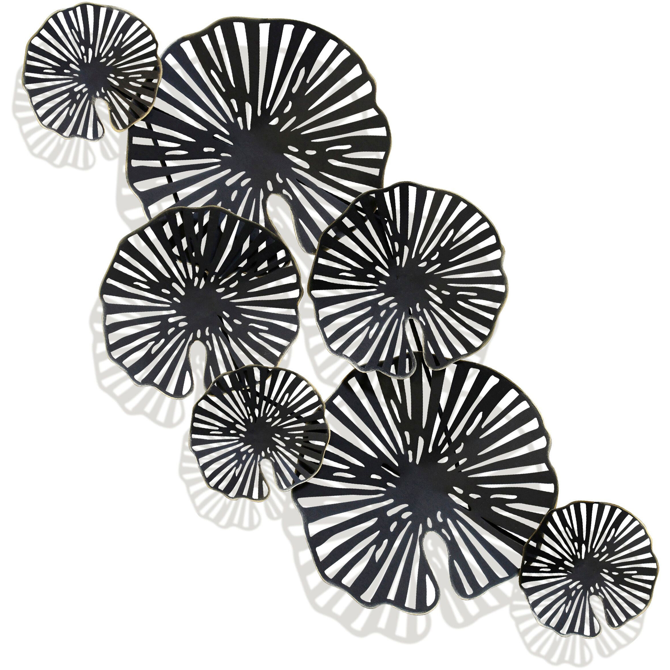 Lily Pads Black Wall Art