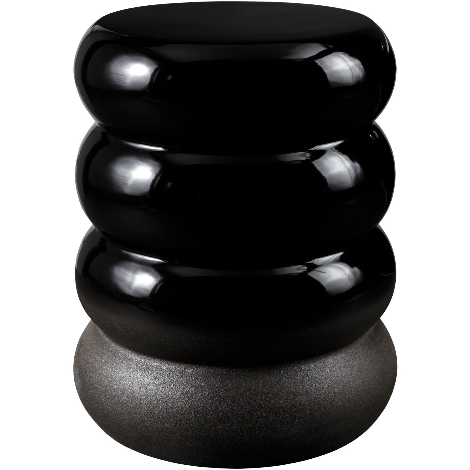 Bizen 17.3 X 13.4 inch Black / Charcoal / Black / Charcoal End Table