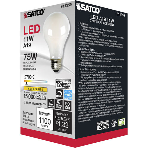 Lumos LED 11.00 watt 120 2700K Light Bulb