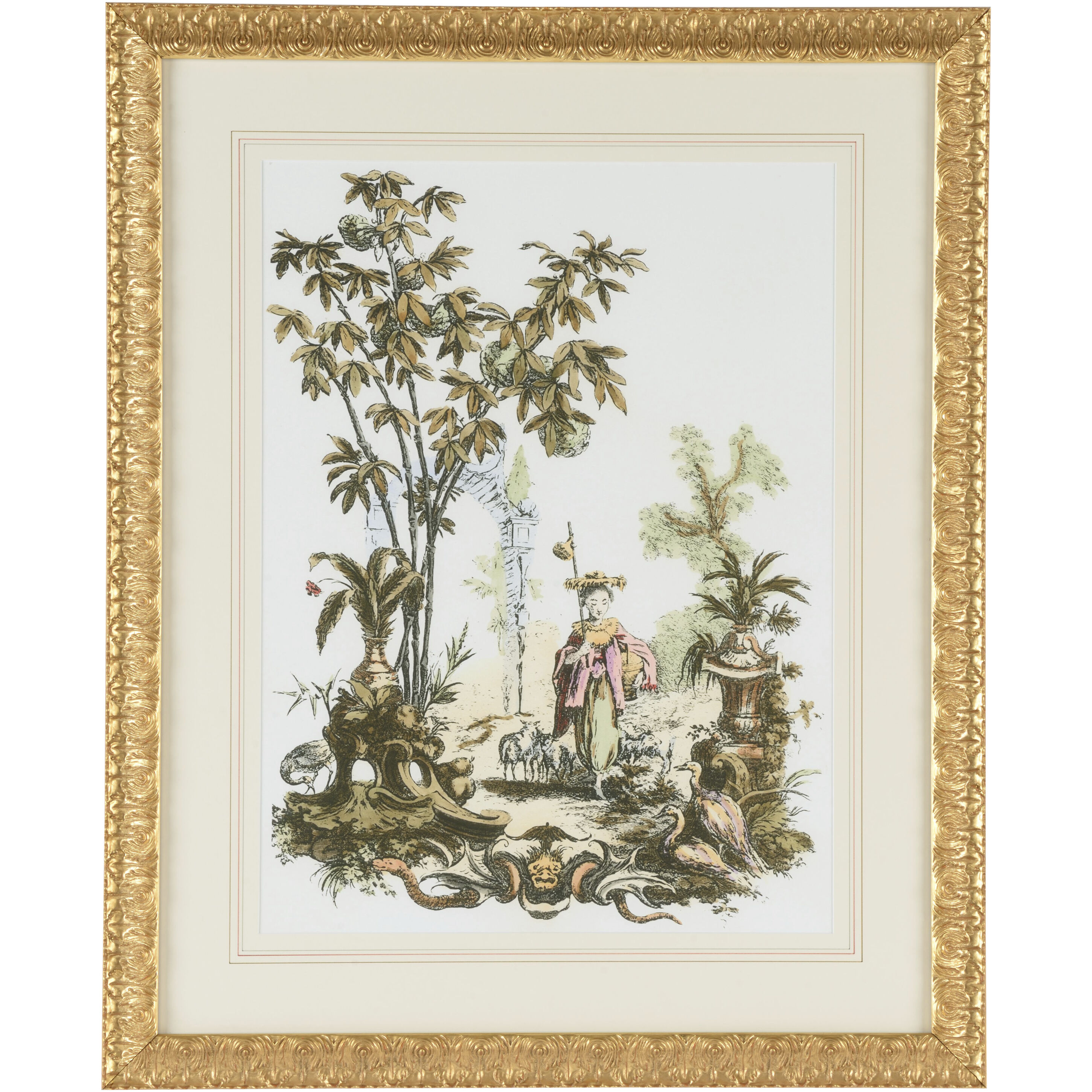 Asian Garden I 33 X 27 inch Print