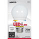 Lumos LED A19 Medium E26 11.5 watt 120V 2700K Light Bulb, Type A