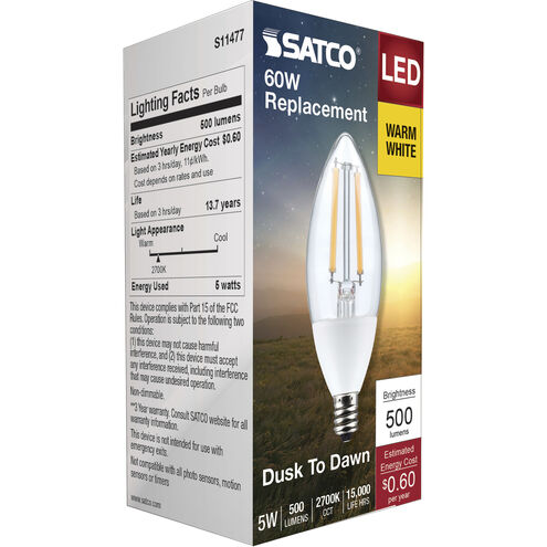 D2D LED 5 watt 120 2700K Decorative LED, Decorative LED