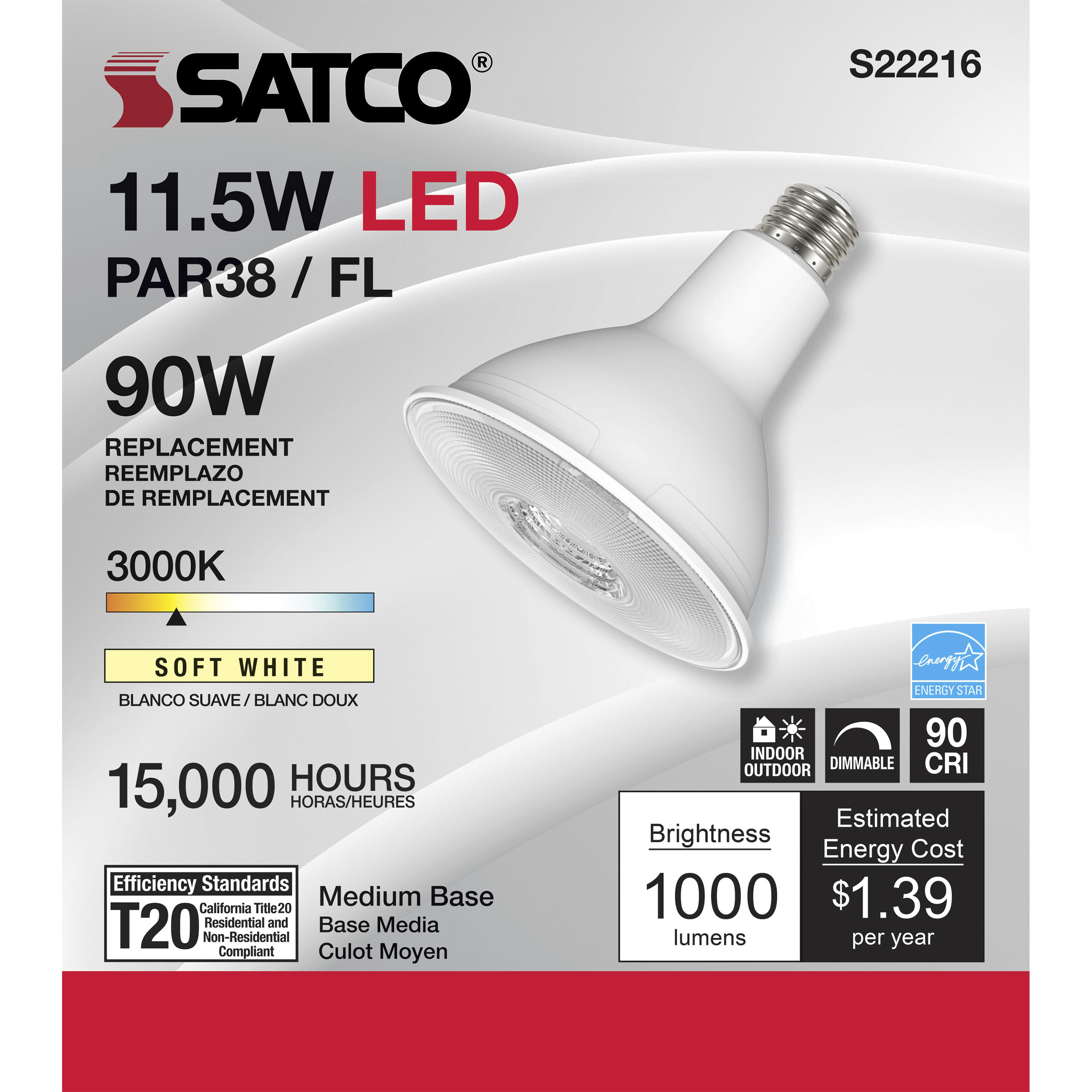 Lumos LED LED PAR Medium 11.50 watt Light Bulbs