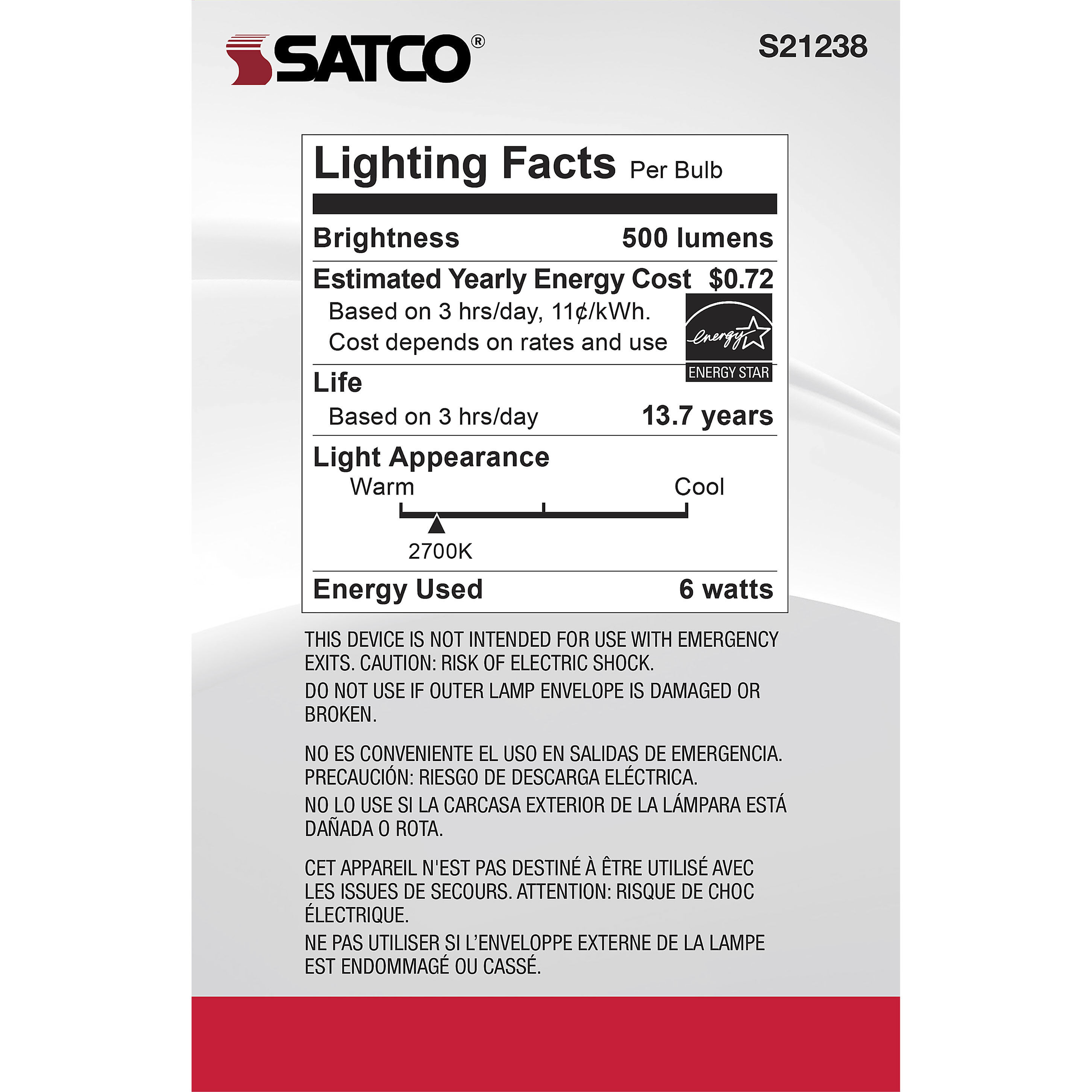 Lumos G25 LED Medium Medium 6W 2700K LED Filament