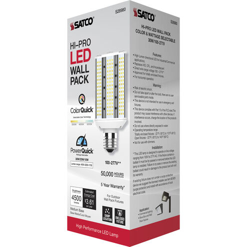 Hi-Pro LED Medium 10.00 watt 3000K HID Replacements