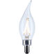 Lumos LED E12 Candelabra 3 watt 3000K LED Filament
