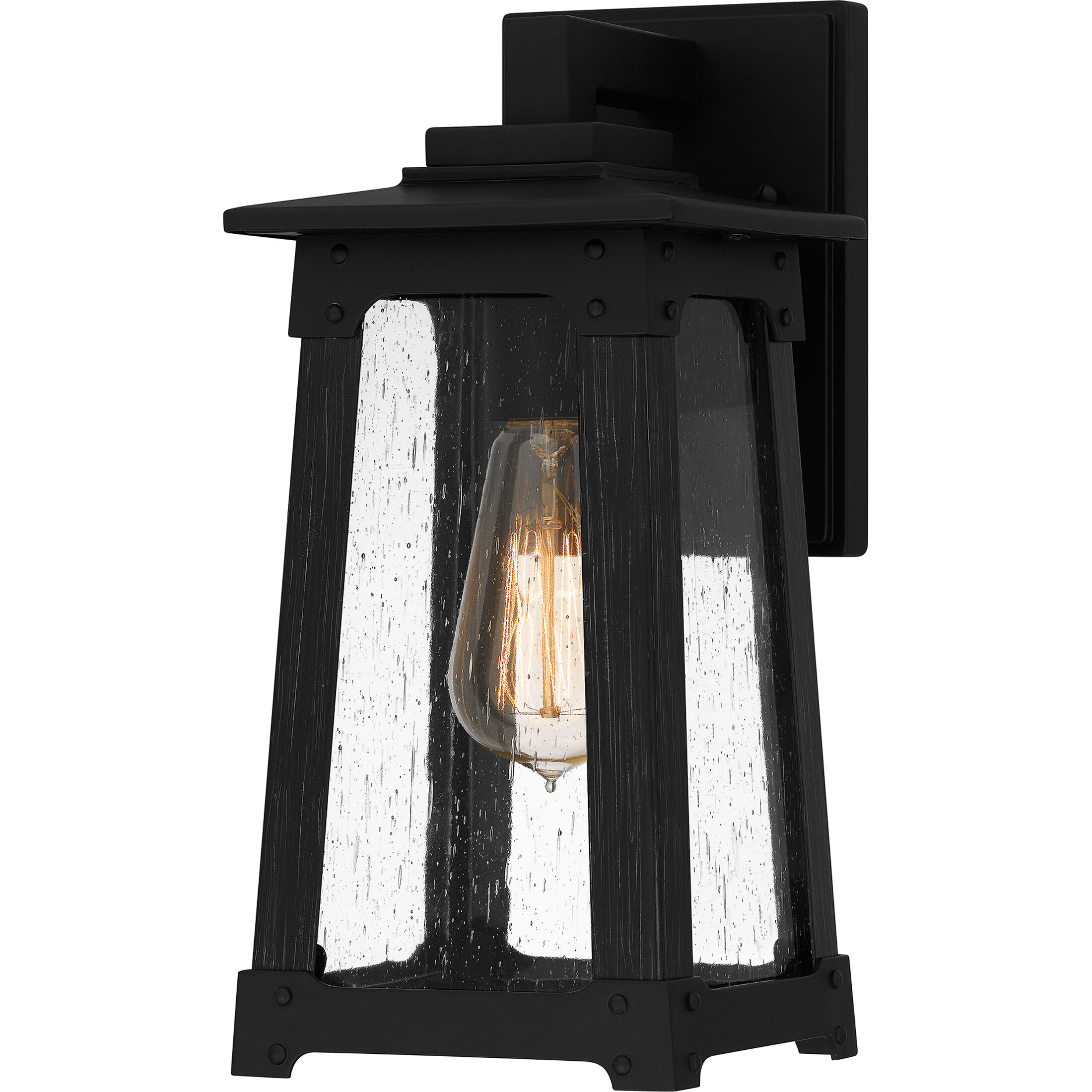 Drescher 1 Light 5.25 inch Matte Black Outdoor Lantern, Small