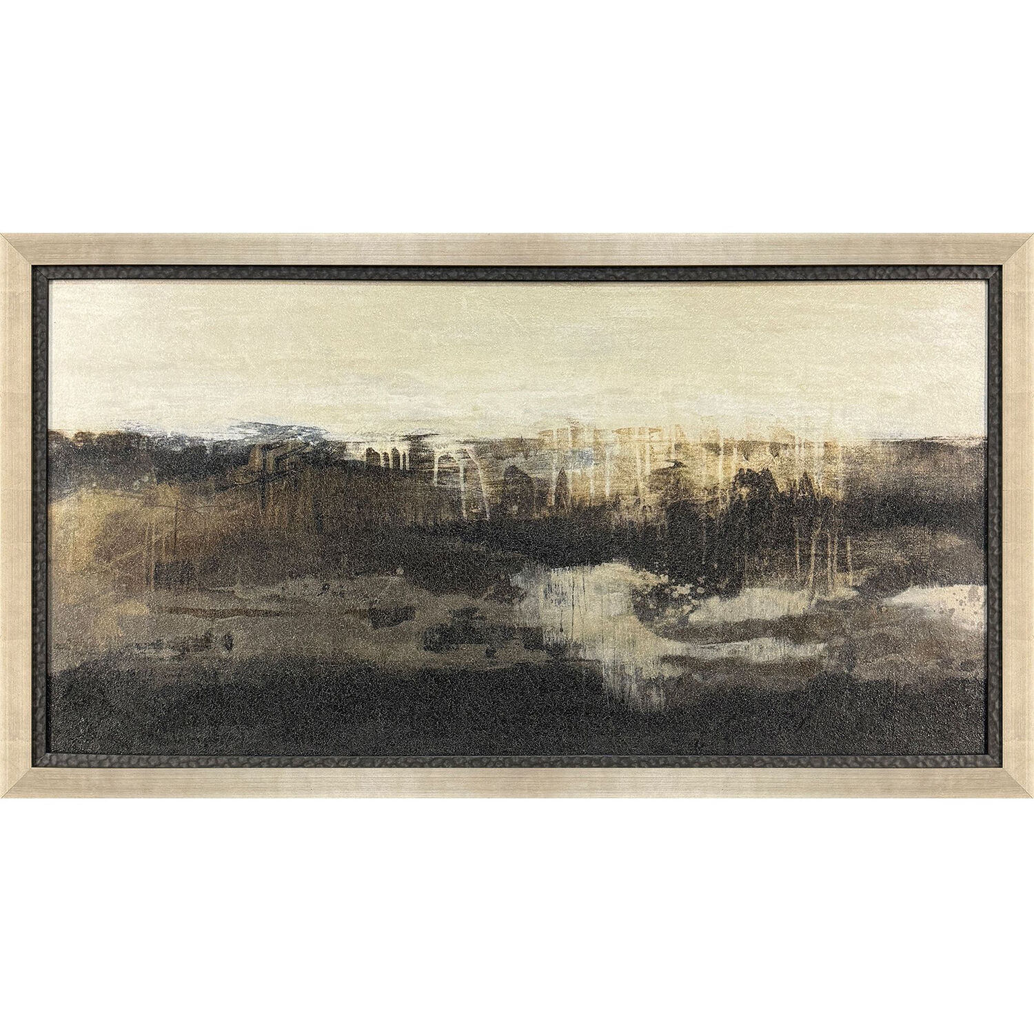 Shadow Brown and Beige and Black and Neutral Framed Art