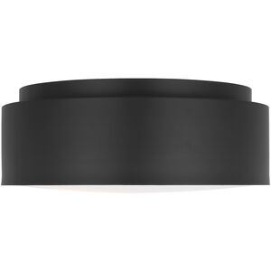 Drew & Jonathan Dartmore 2 Light 15 inch Midnight Black Flush Mount Ceiling Light, Medium