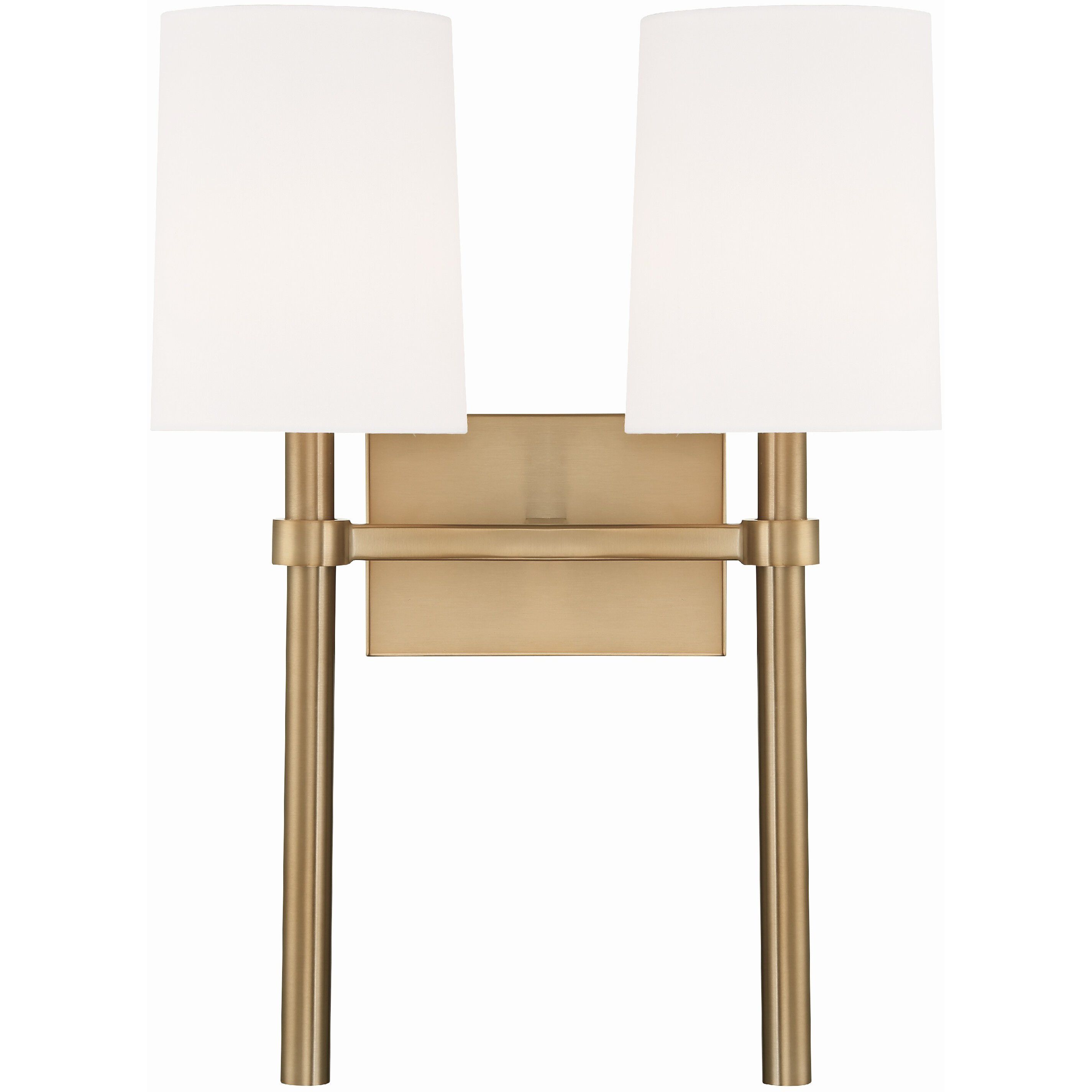 Bromley Bath Wall Light in Vibrant Gold