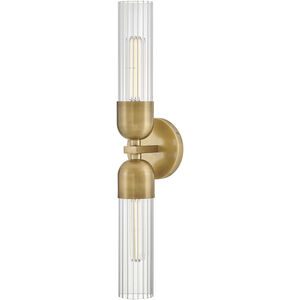 Soren 2 Light 5 inch Heritage Brass Bath Light Wall Light