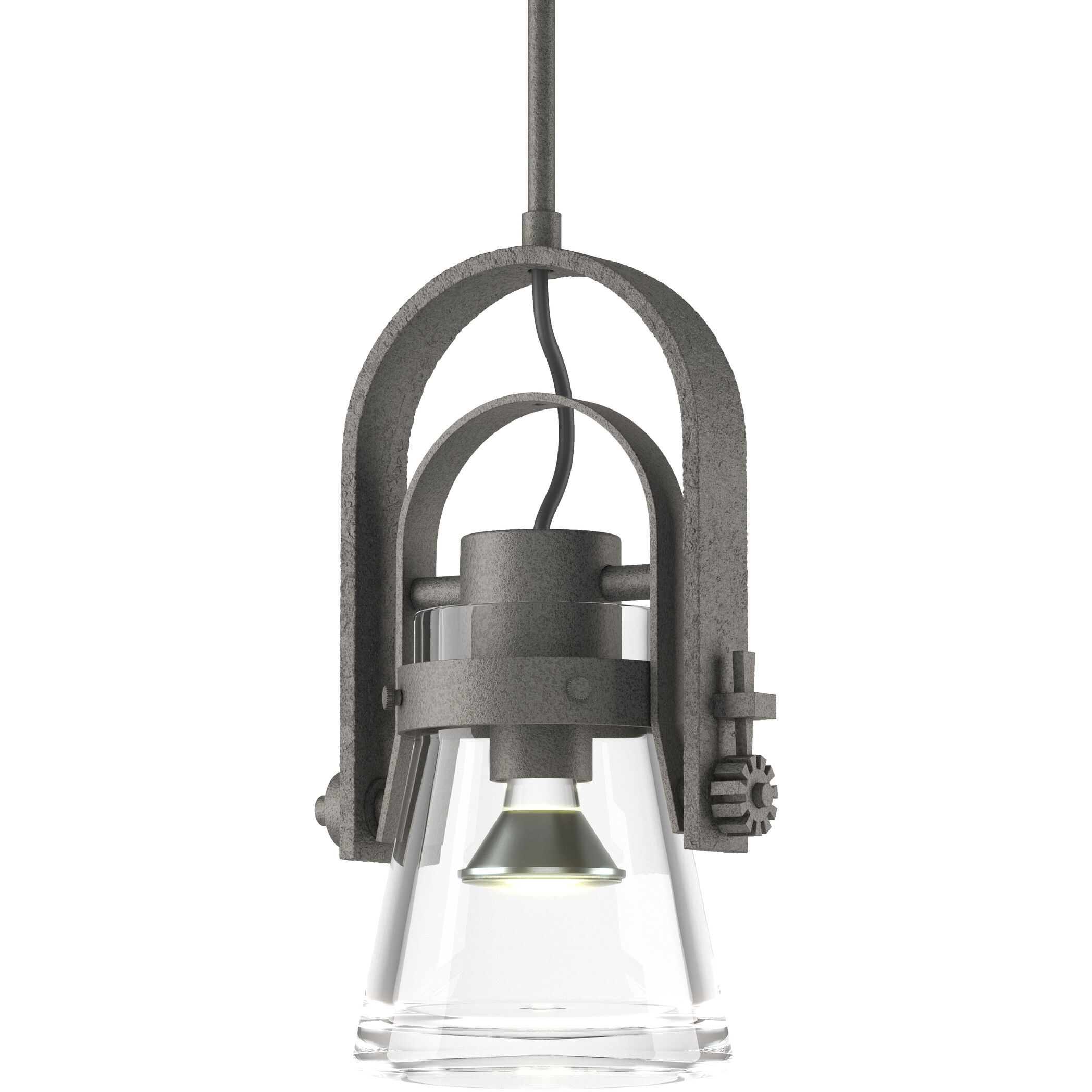 Erlenmeyer 1 Light 8.1 inch Natural Iron Mini Pendant Ceiling Light, Large - Open Box
