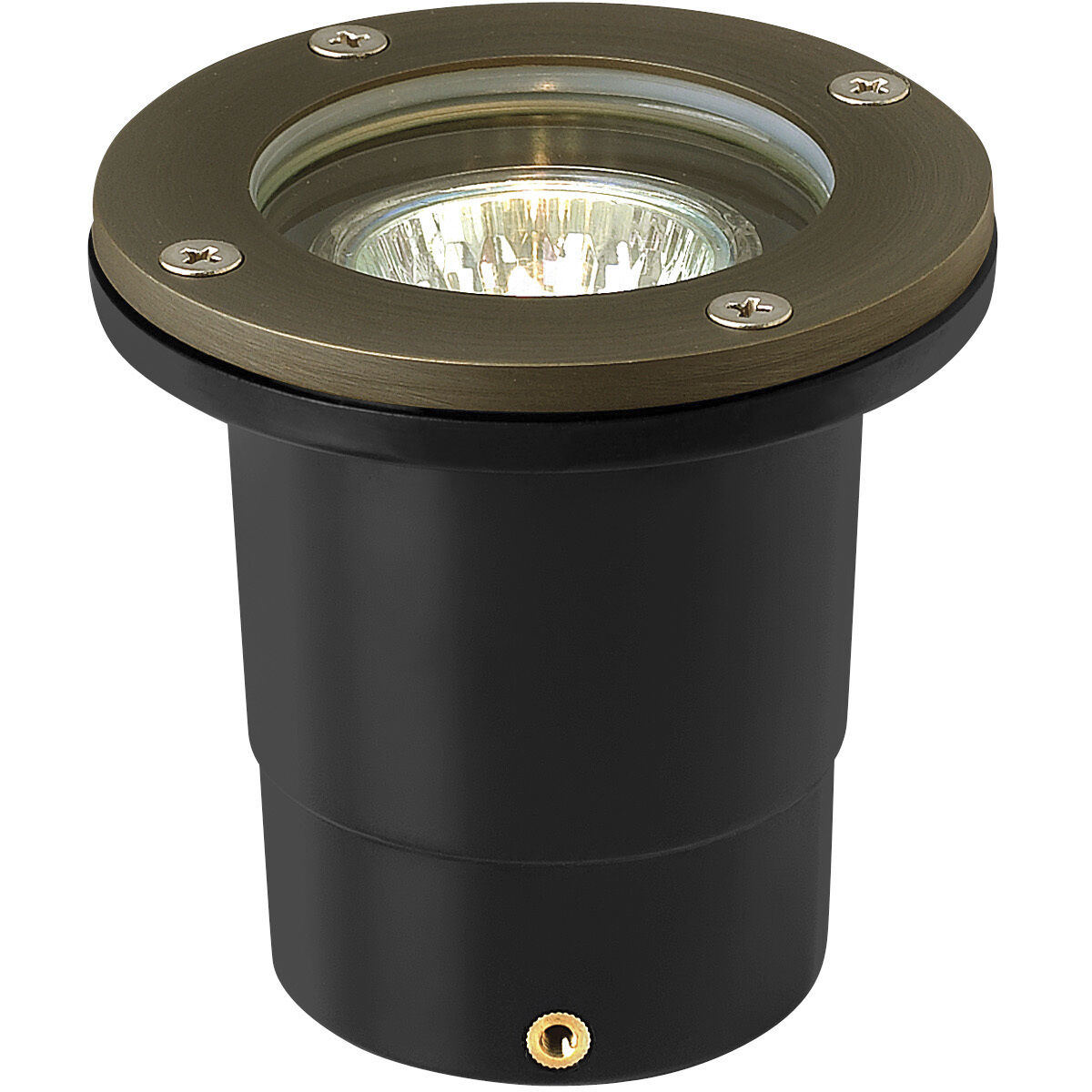 Hardy Island Flat Top 12v 4.00 watt Matte Bronze Landscape Well Light