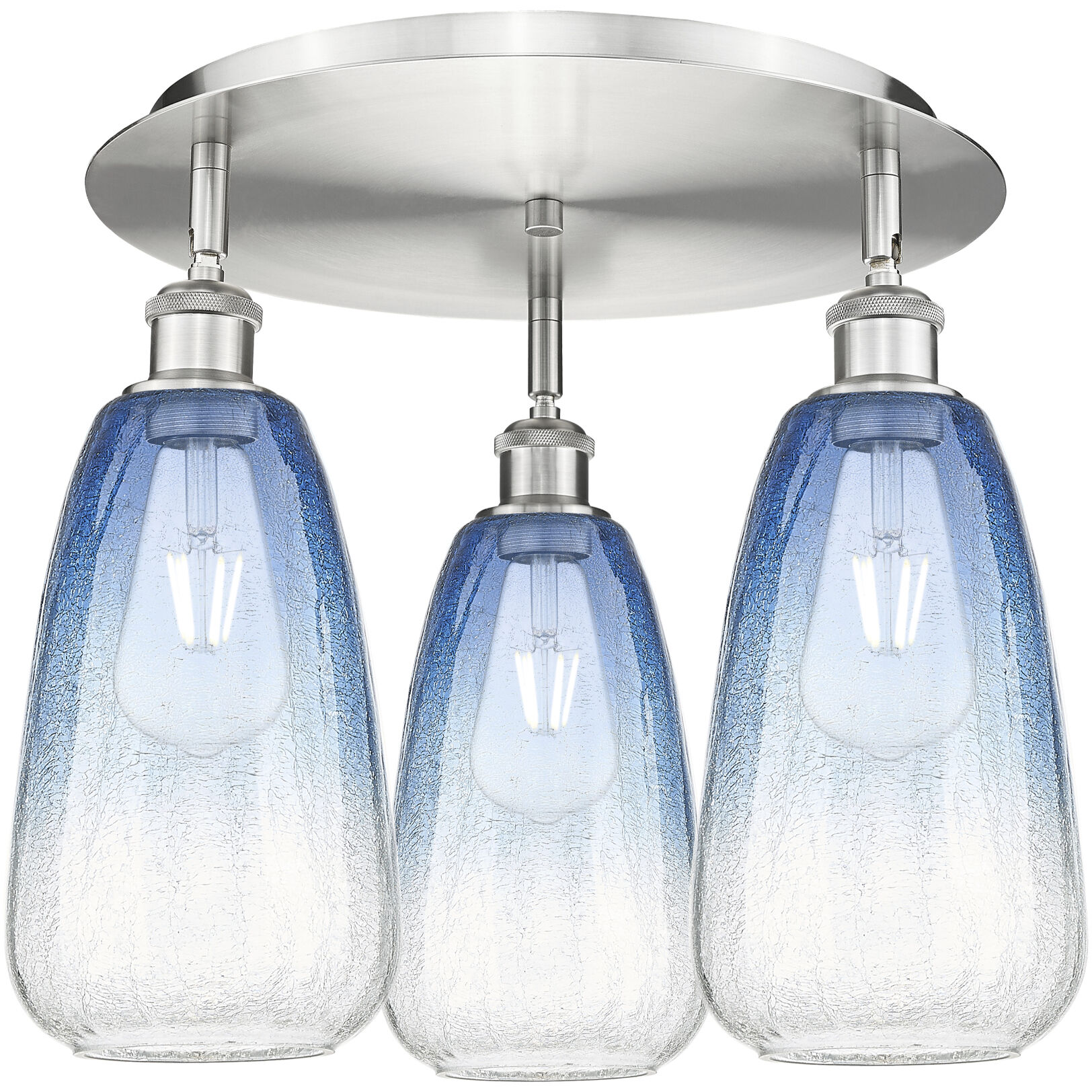 Ballston Brookhaven Almond 3 Light 18.00 inch Flush Mount