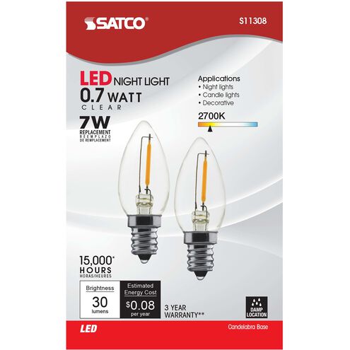 Lumos LED LED Candelabra 0.70 watt 2700K Light Bulbs