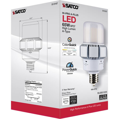Lumos LED AP37 / ED37 Mogul Extended 65.00 watt 3000K HID Replacements