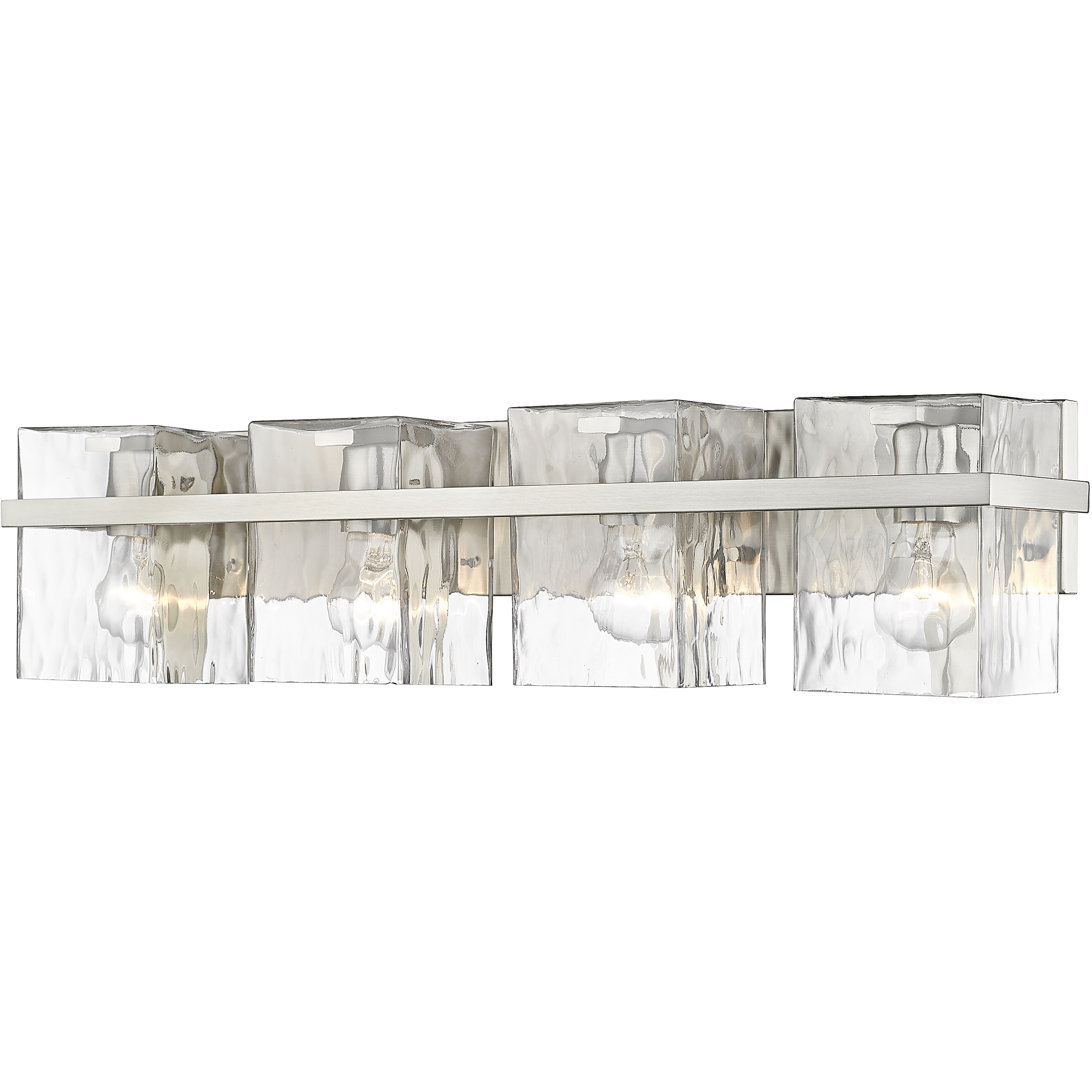Bennington 4 Light 29.25 inch Brushed Nickel Bathroom Vanity Wall Light