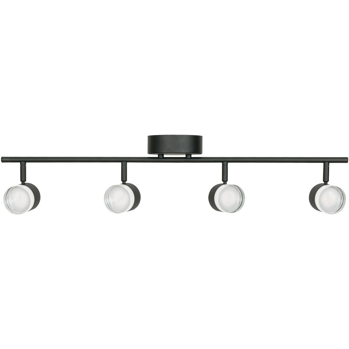 Gregor 4 Light 120 Black Fixed Rail Ceiling Light