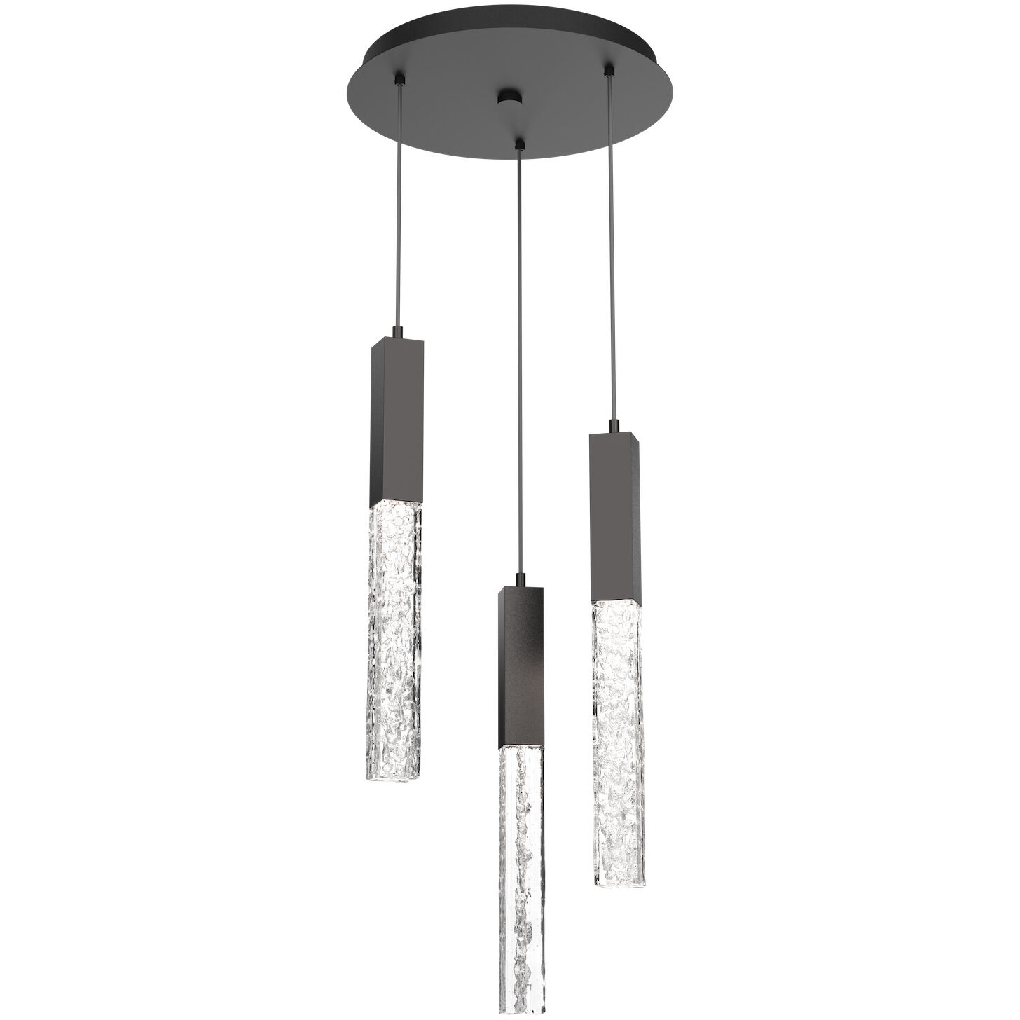 Axis LED 16.5 inch Graphite Chandelier Ceiling Light in 3000K LED, Multi-Port
