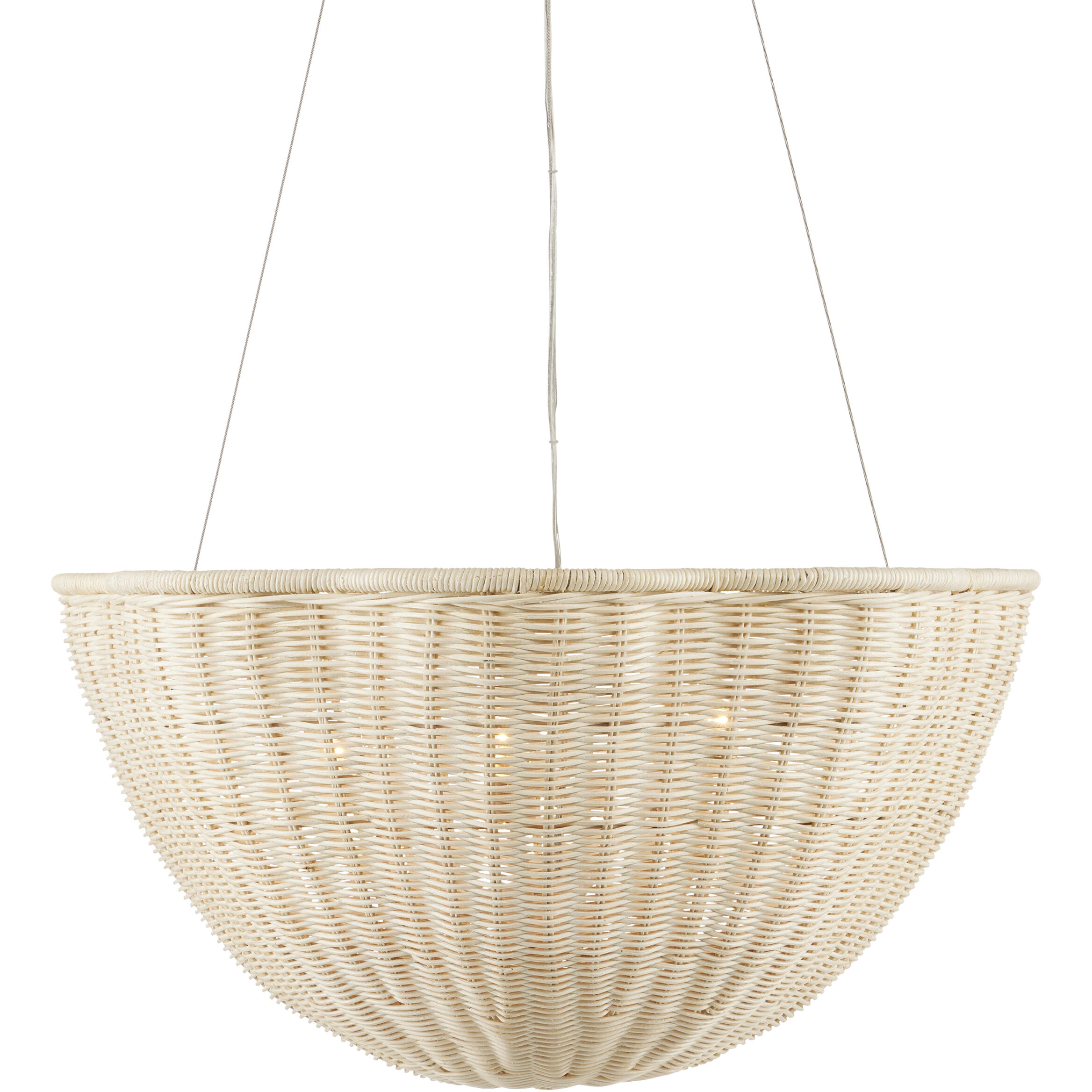 Telos 3 Light 25.75 inch Bleached Natural and Vanilla Pendant Ceiling Light