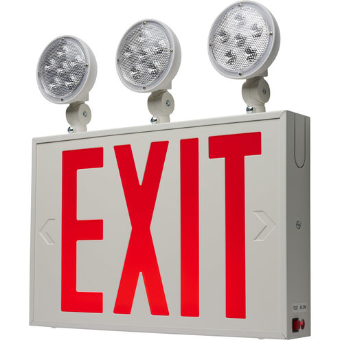 Edgewood LED 14.56 inch White Exit & Emergency Ceiling Light