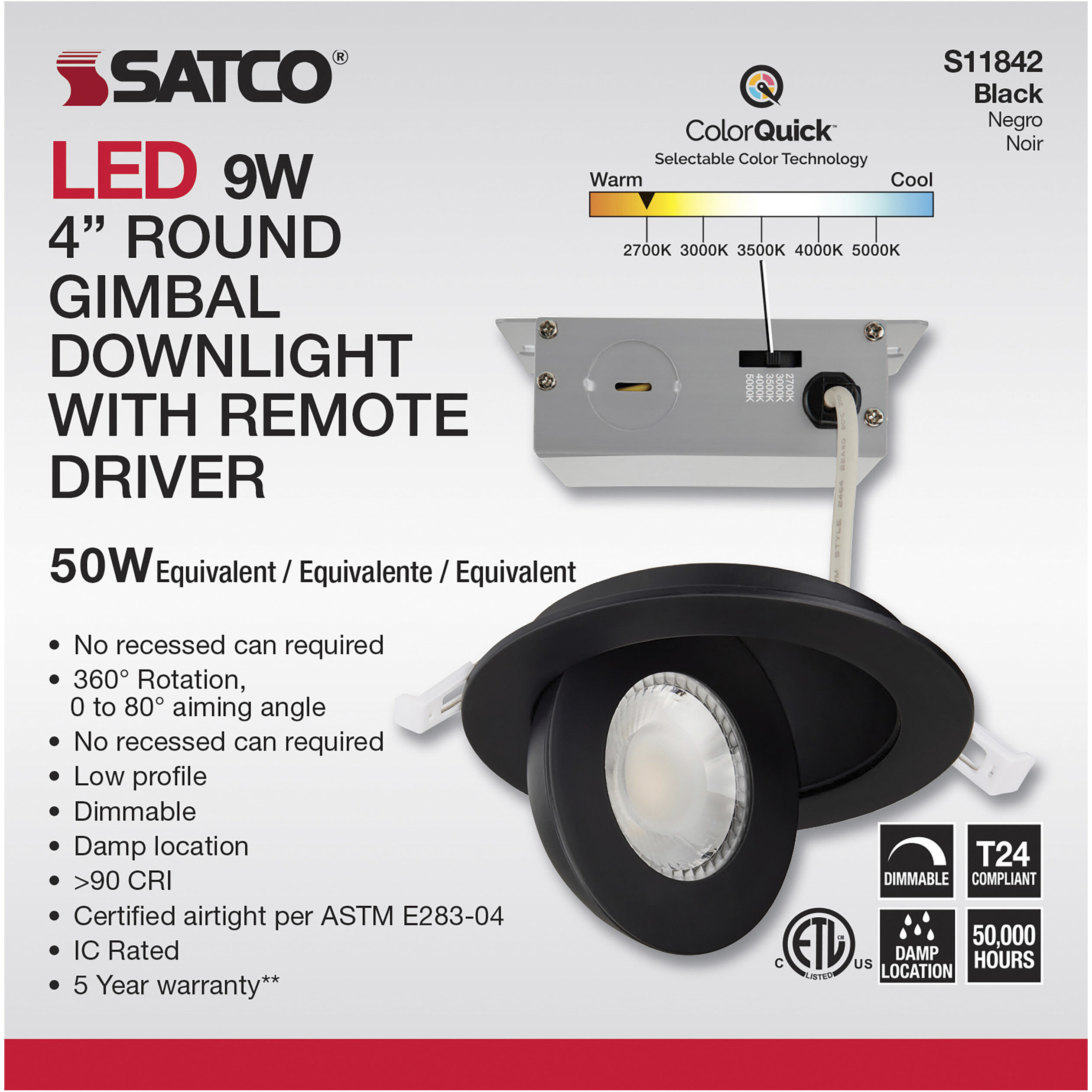 Edgewood Integrated Black Recessed