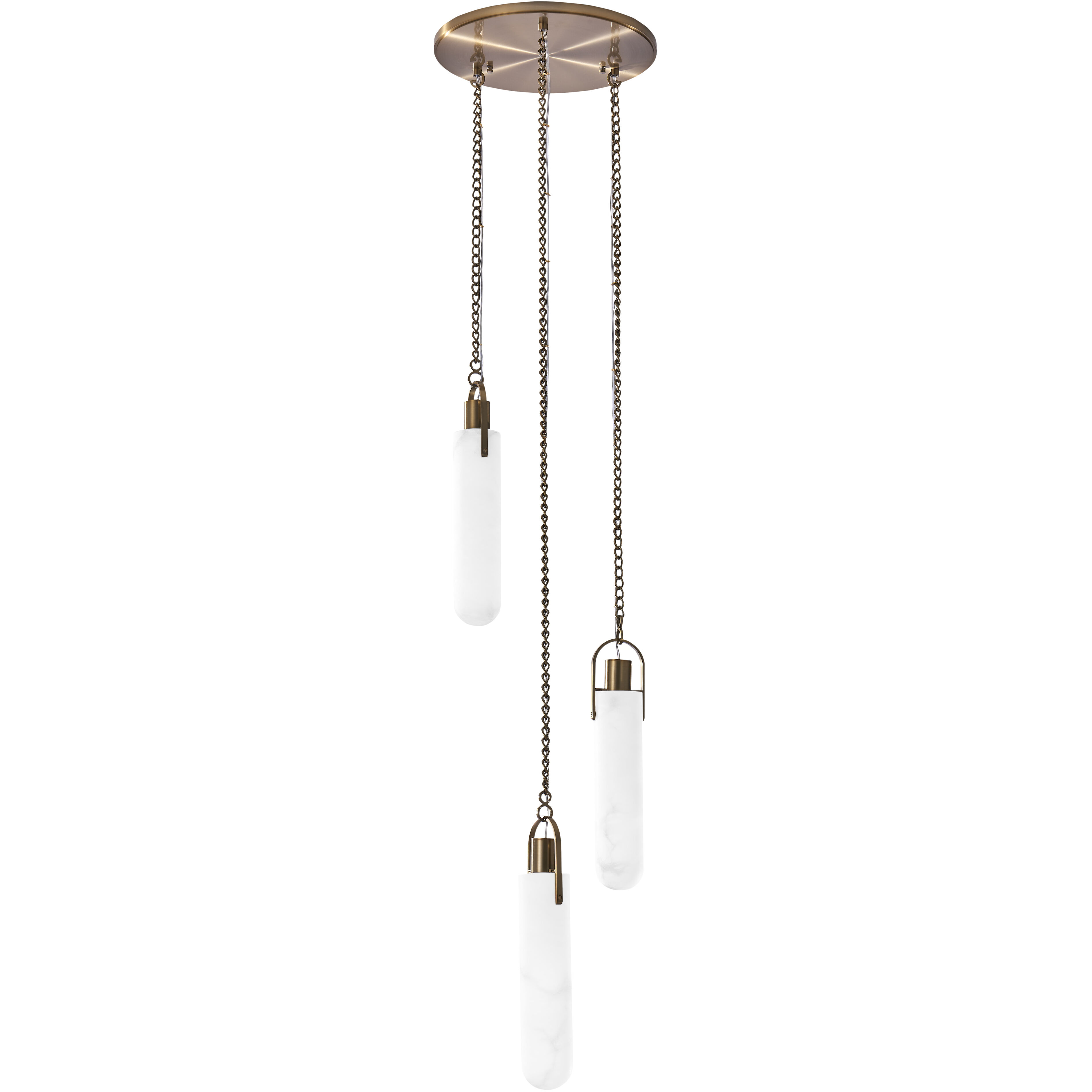 Flint Additions 14 inch Winter Brass Pendant Ceiling Light