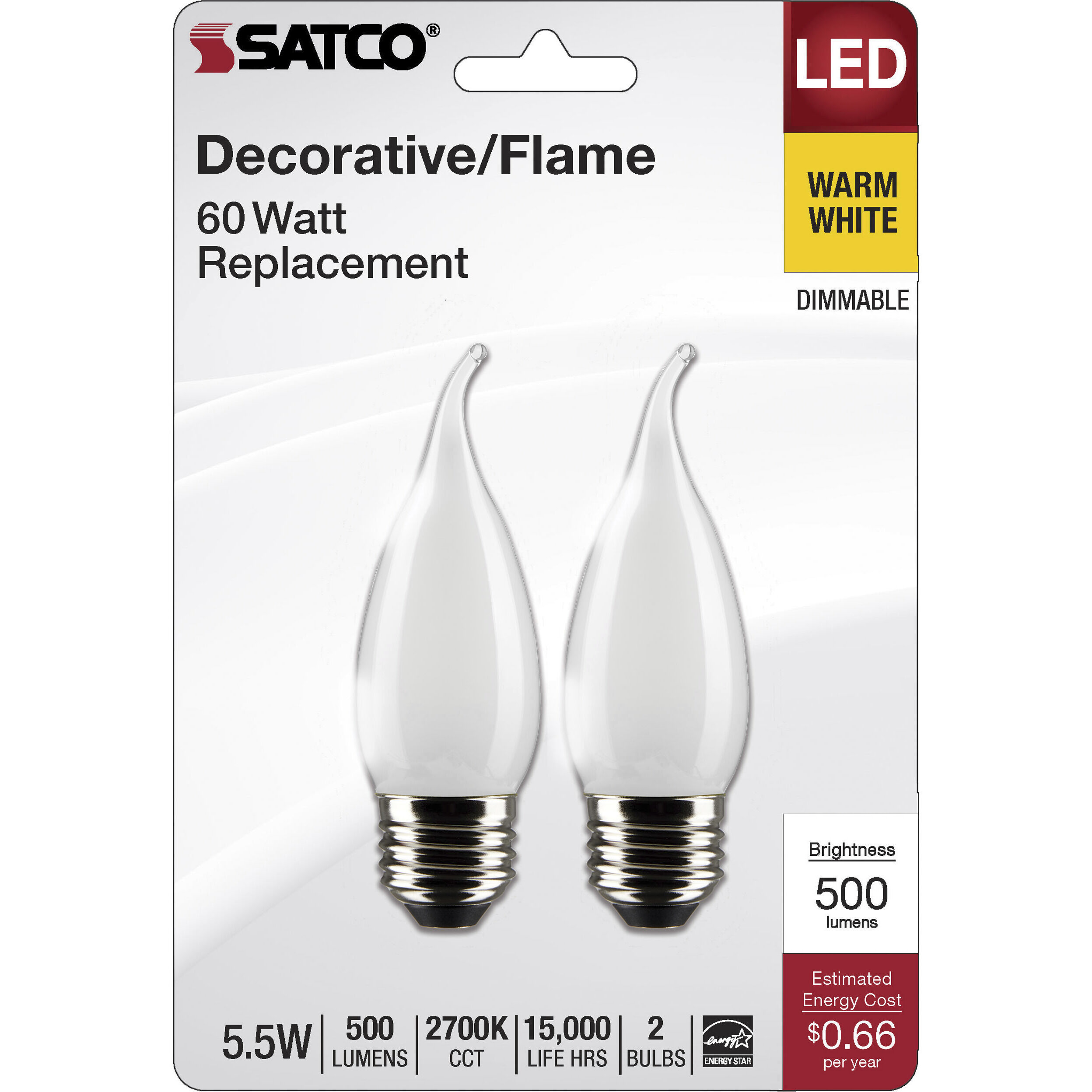 Lumos LED Medium 5.5 watt 120 2700K LED Filament, LED Filament