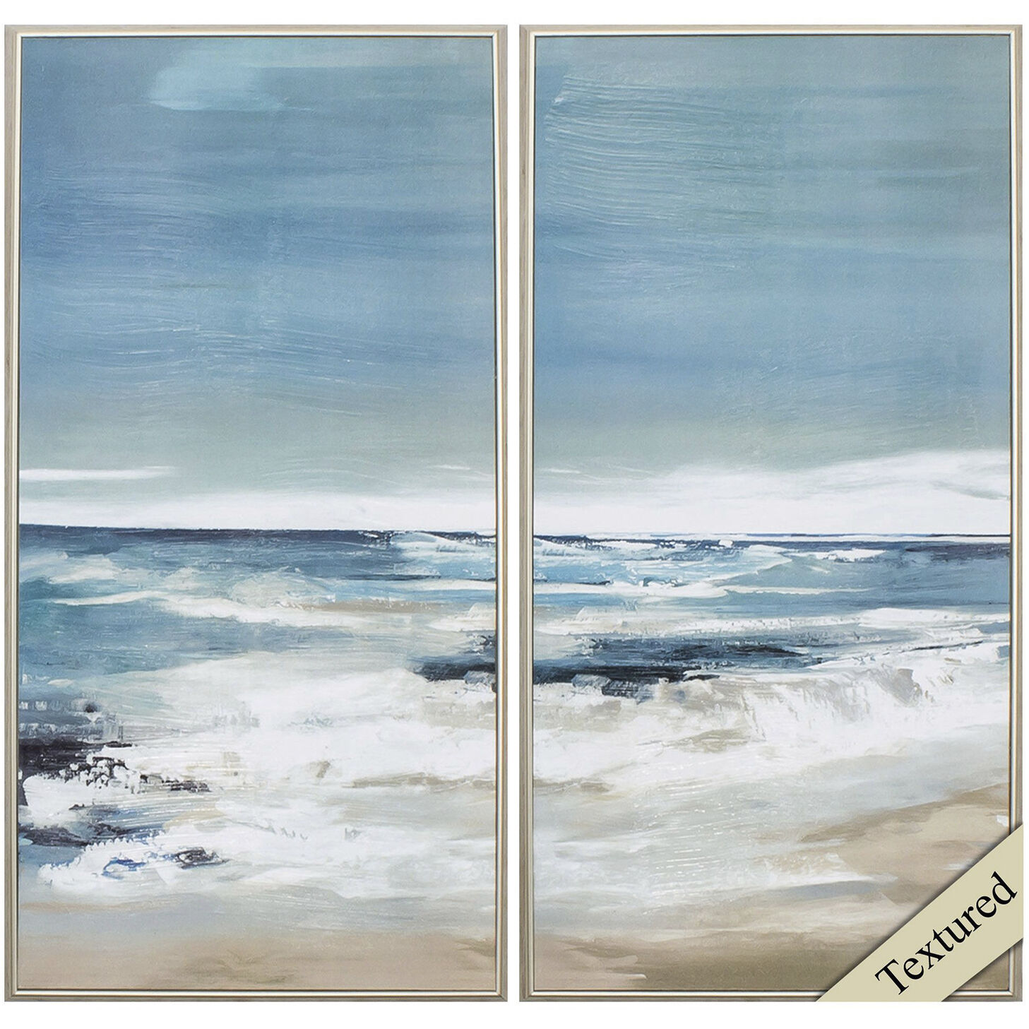 Waterside 25 X 13 inch Non-Glass Framed Art, Propac