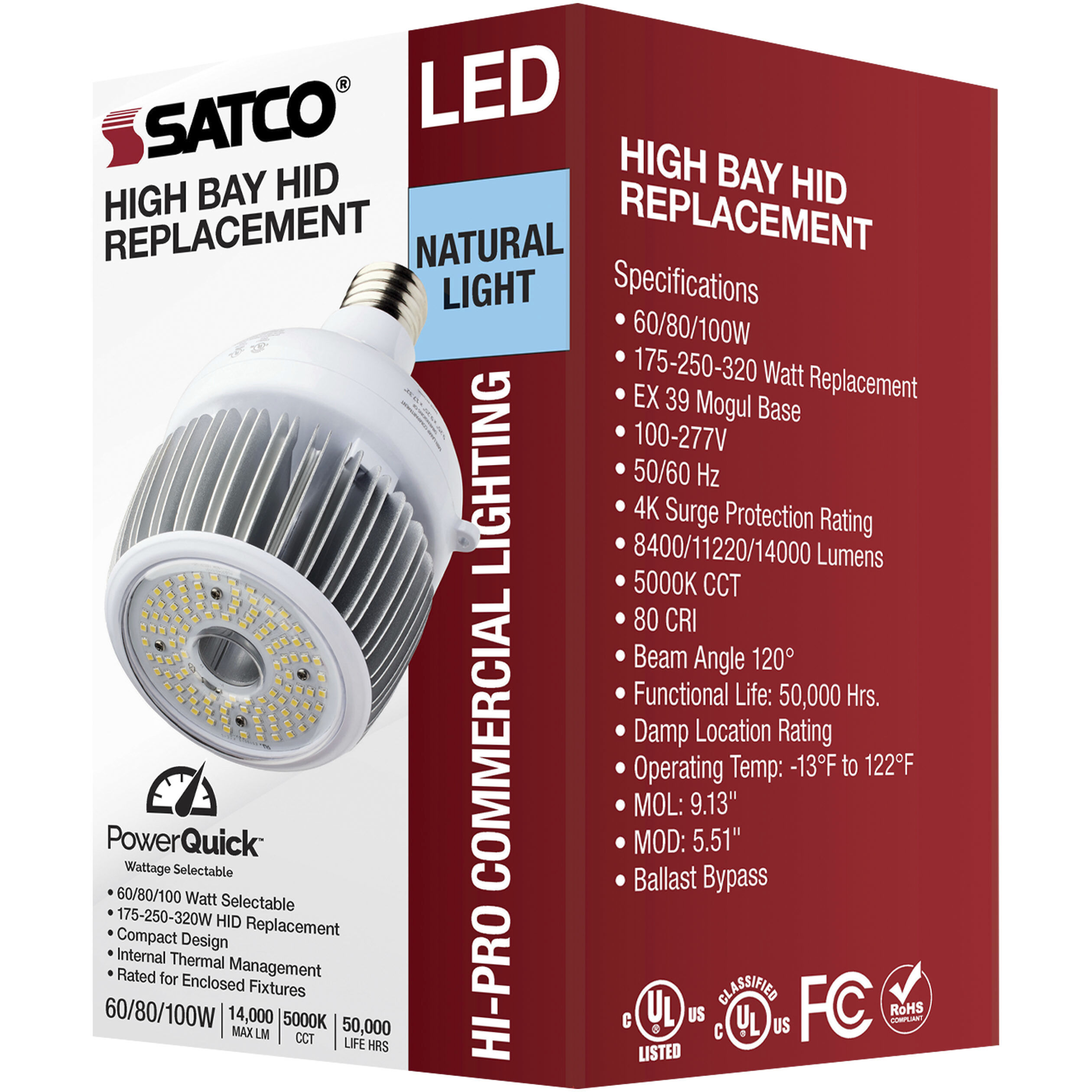 Hi-Pro LED LED Mogul Extended 5000K HID Replacements