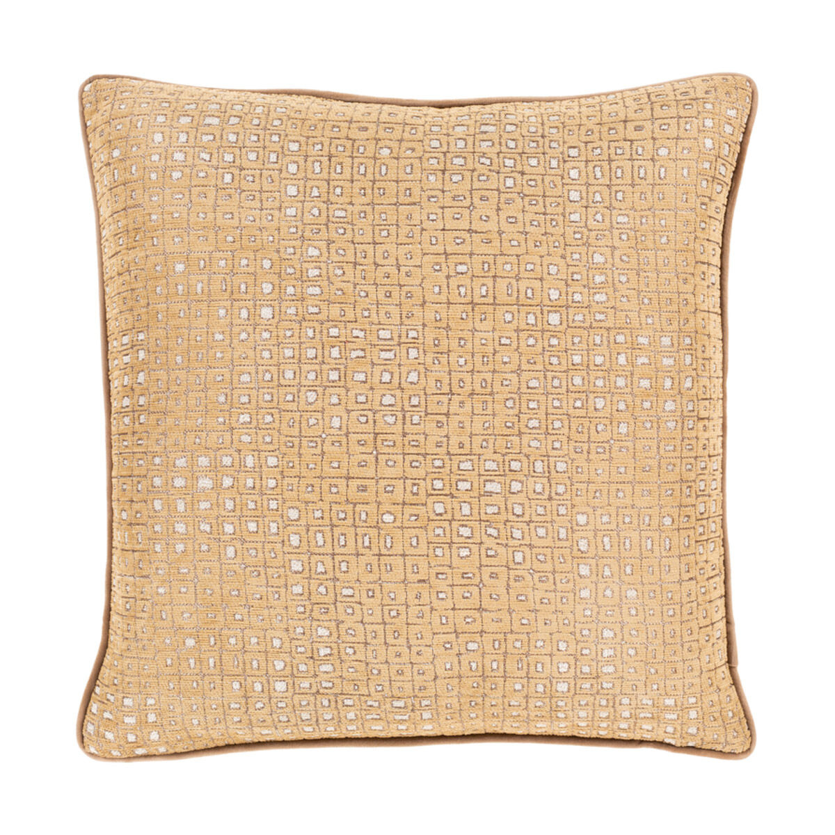 Alcott 20 X 20 inch Tan/Ivory/Camel Pillow Cover