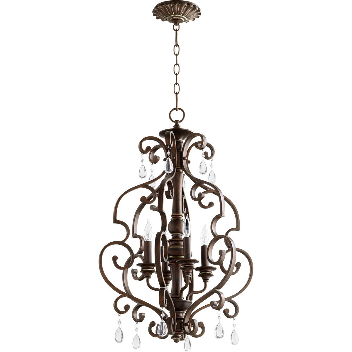 San Miguel 4 Light 18.50 inch Mini Chandelier