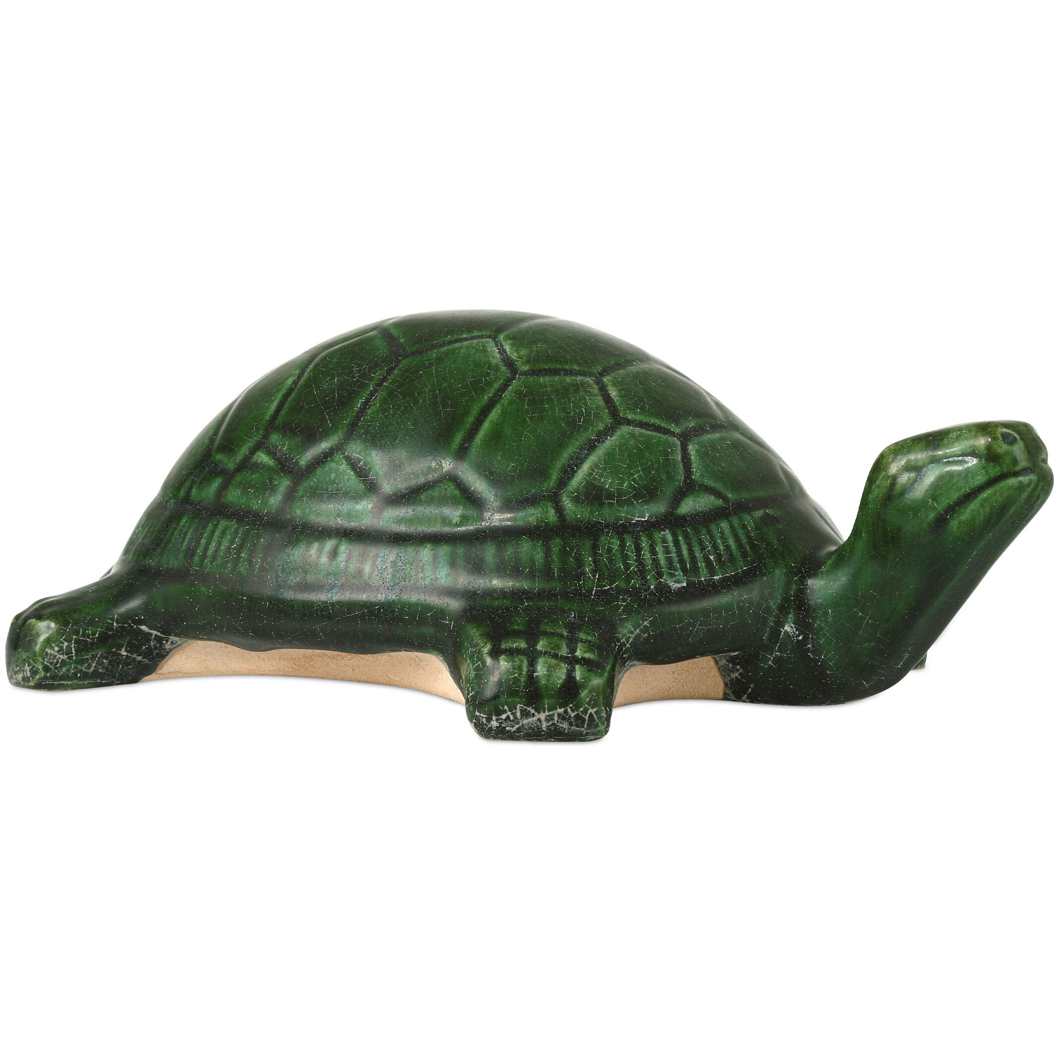 Tang Dynasty Turtle Antique Green/Off-White Turtle Decorative Accessory