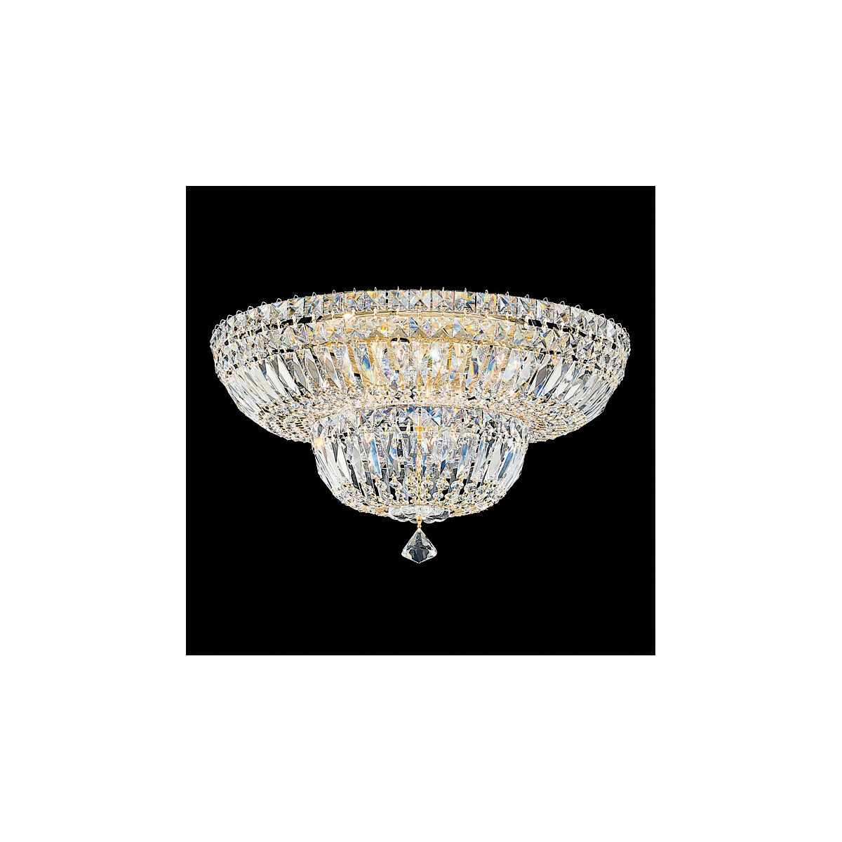 Petit Crystal Deluxe 9 Light 0.00 inch Flush Mount