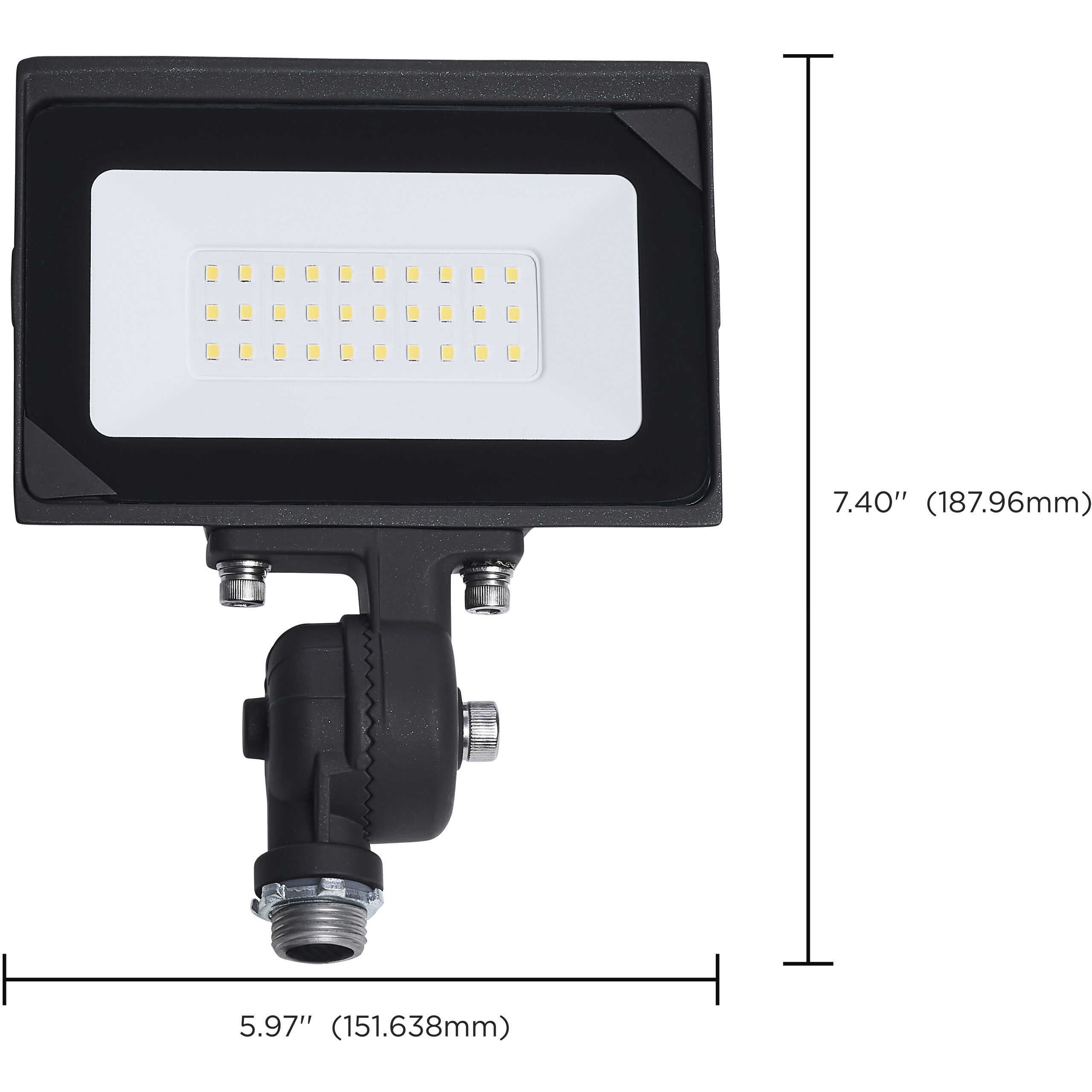 Lumos LED 7.4 inch Bronze Flood Light