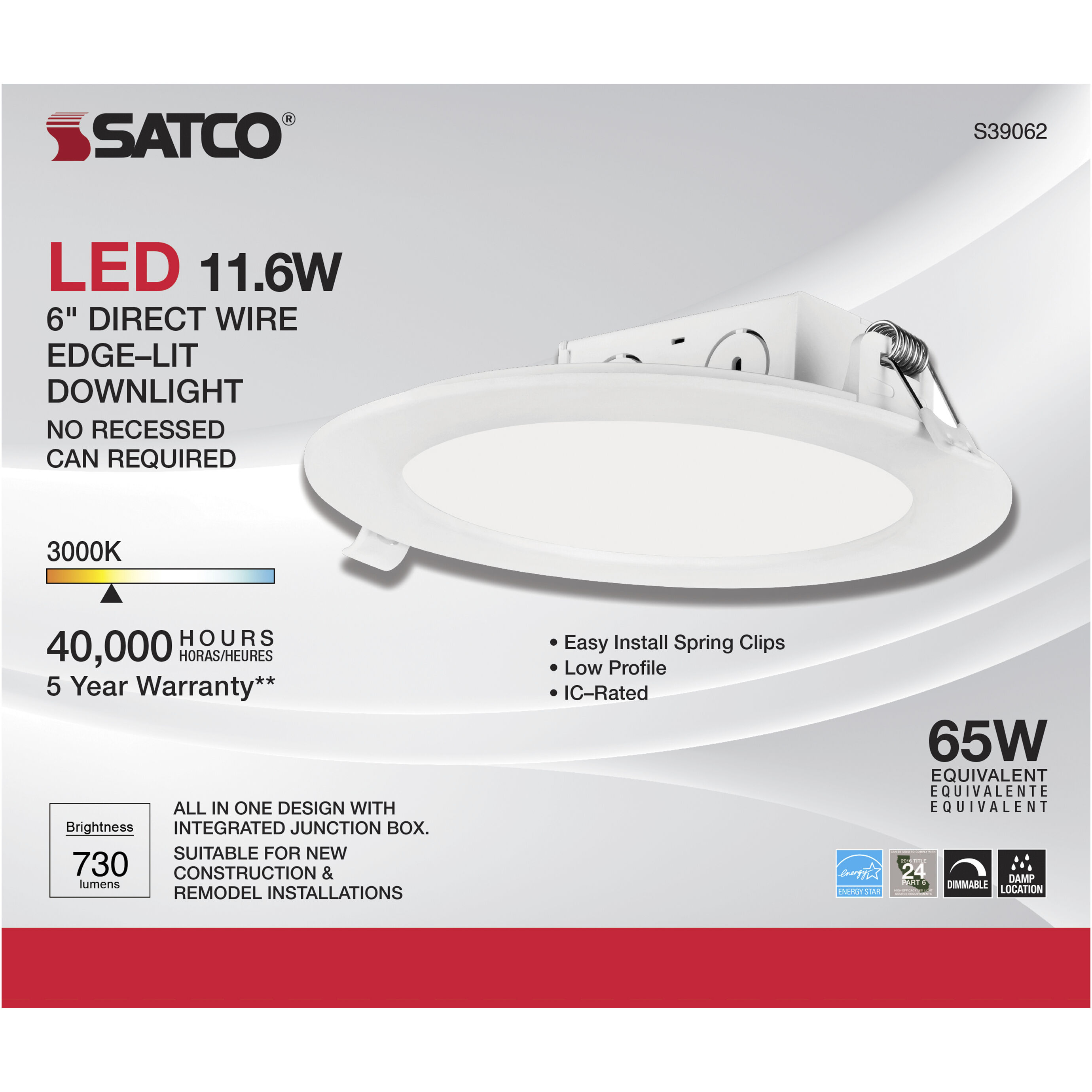 Edgewood LED Module White Recessed