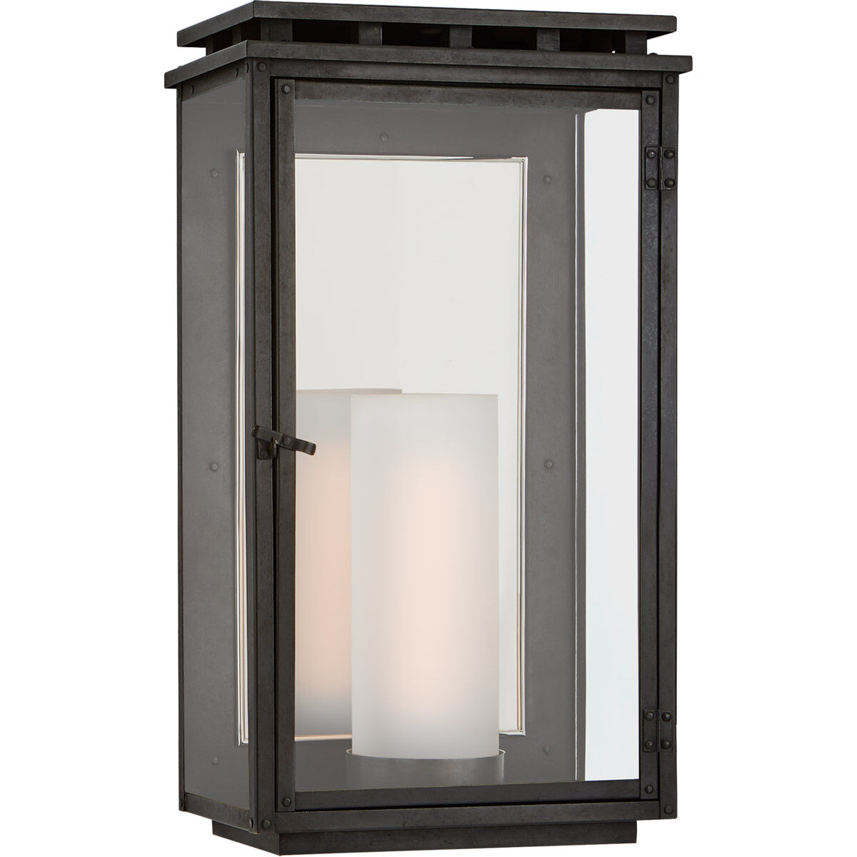 Chapman & Myers Cheshire 1 Light 17.75 inch Aged Iron Outdoor Wall Lantern, Medium