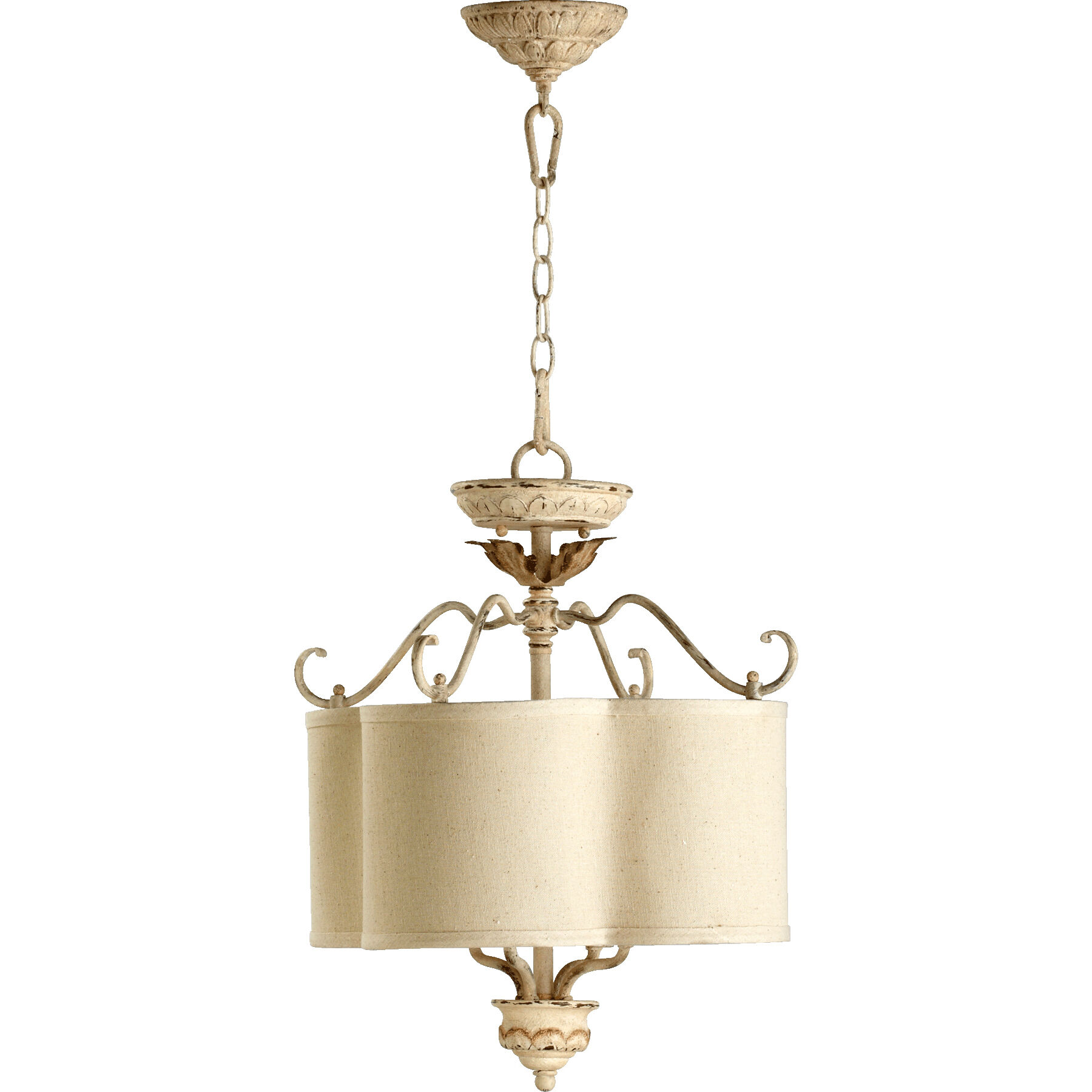 Salento 4 Light 18 inch Persian White Dual Mount Ceiling Light