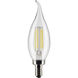 Lumos LED Candelabra 4 watt 120 3000K LED Filament, LED Filament