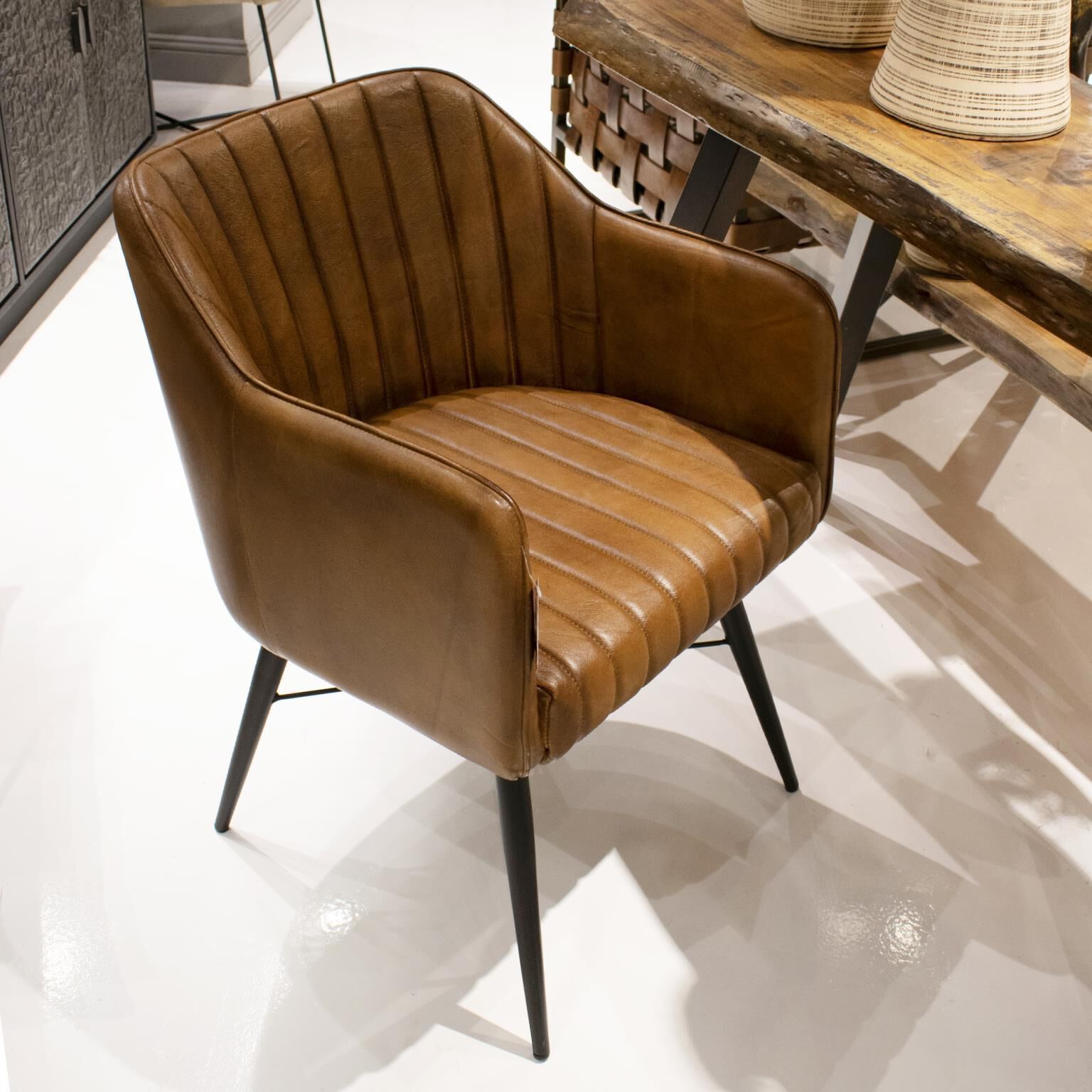 Houston Brown/Black Chair