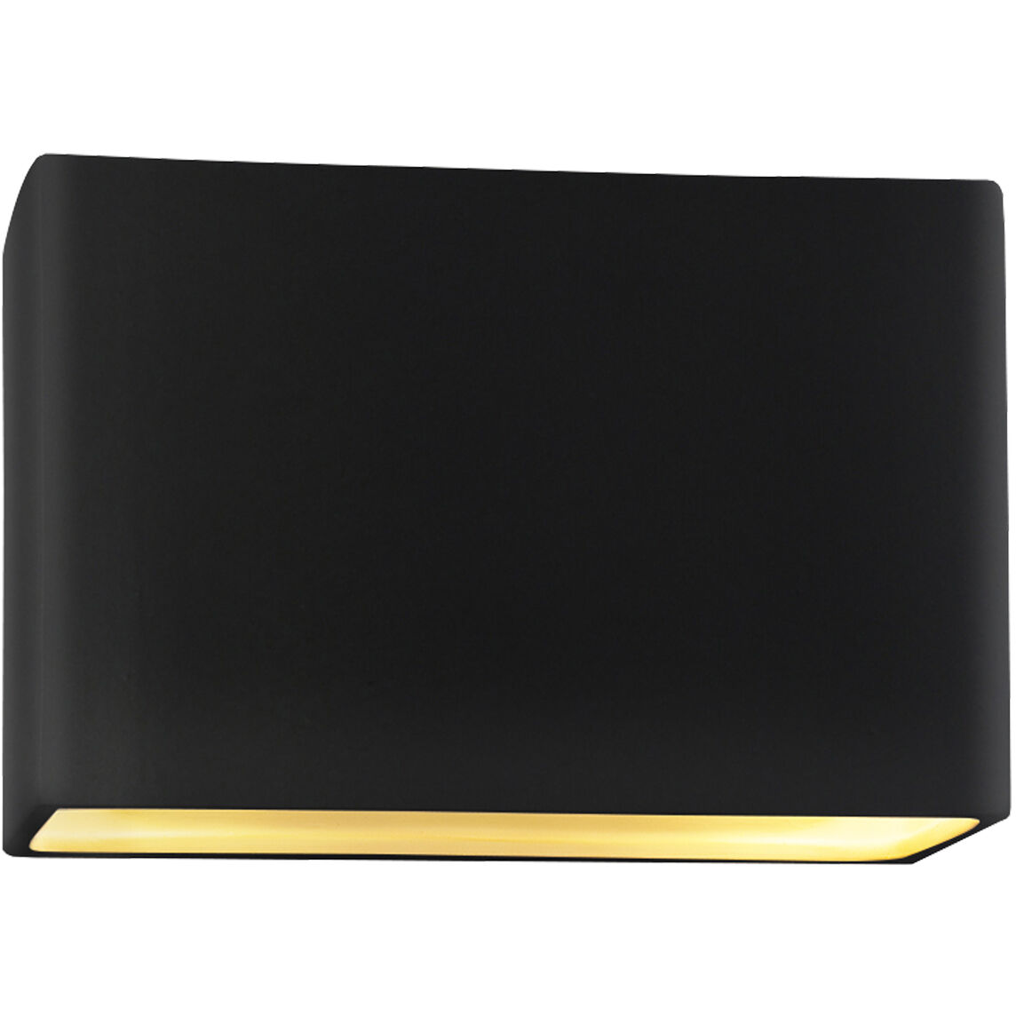Ambiance Collection LED 10 inch Carbon Matte Black/Champagne Gold Outdoor Wall Sconce
